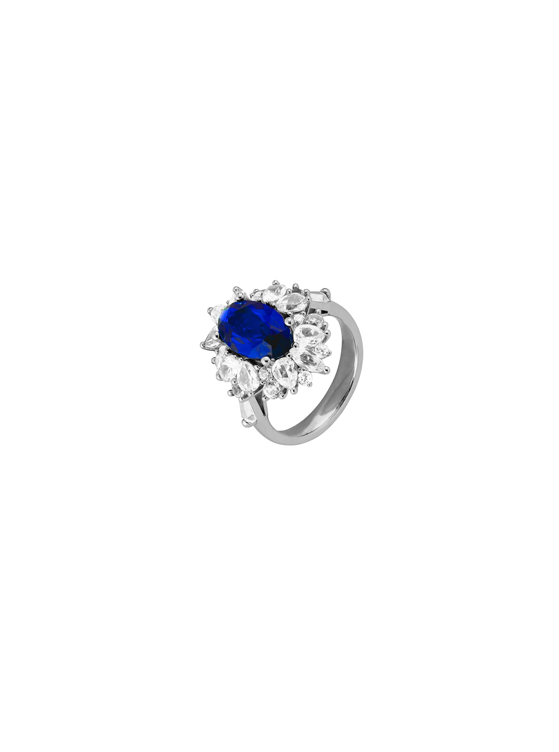 Dorsey - HOUGHTON, LAB BLUE SAPPHIRE PINKY RING, SILVER - Image 2