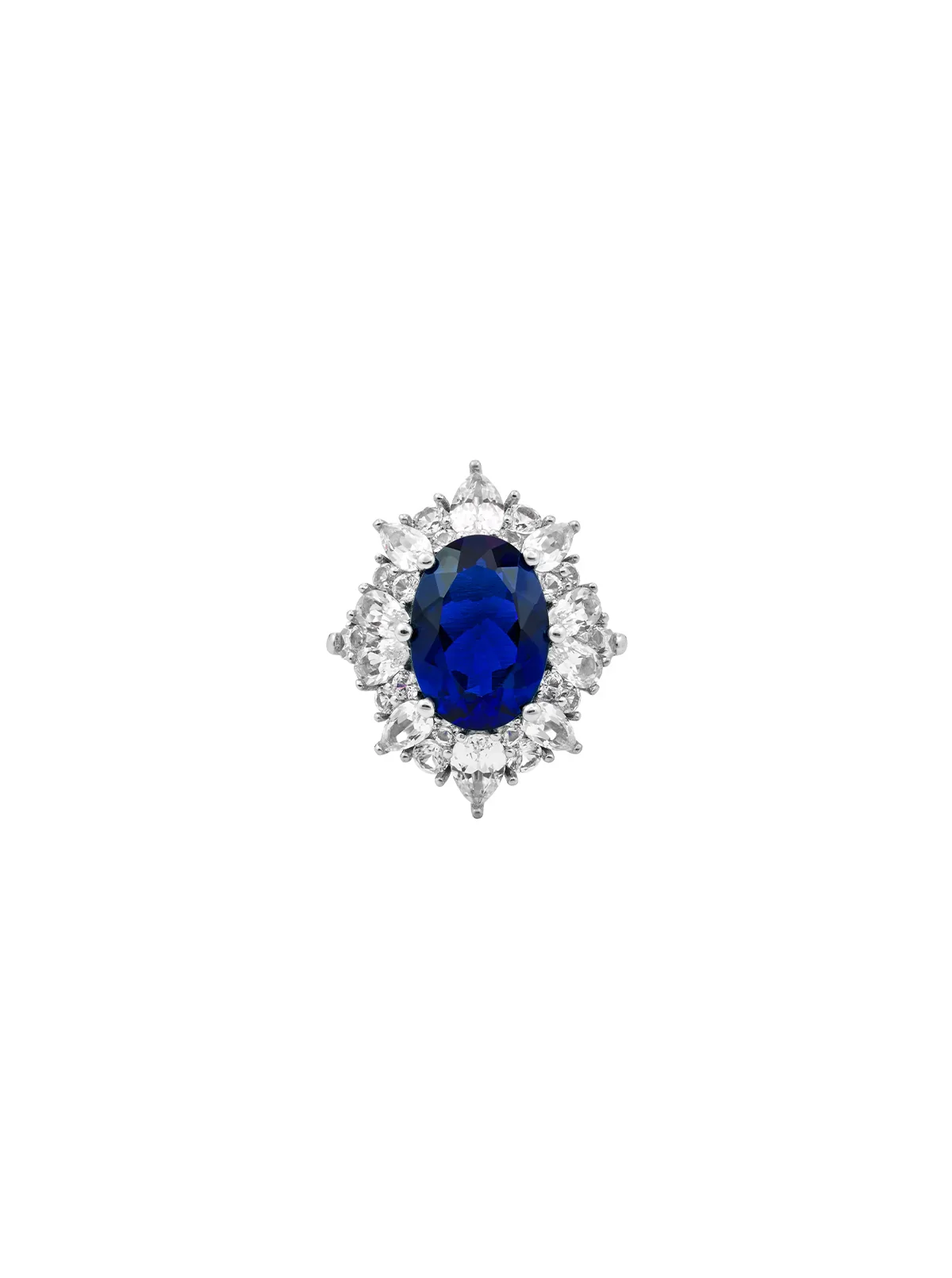 Dorsey - HOUGHTON, LAB BLUE SAPPHIRE RING, SILVER