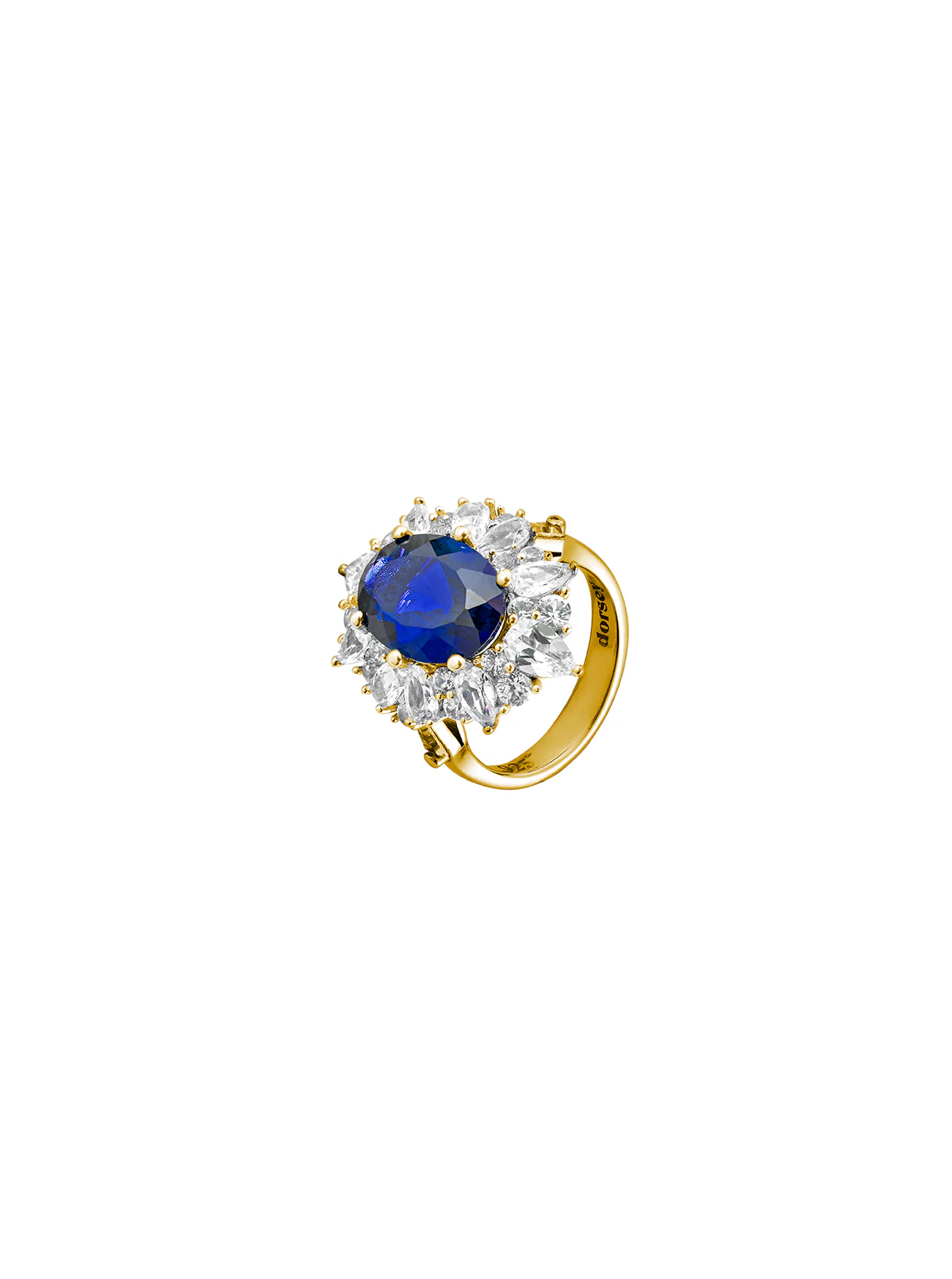 Dorsey - HOUGHTON, LAB BLUE SAPPHIRE RING, GOLD - Image 2