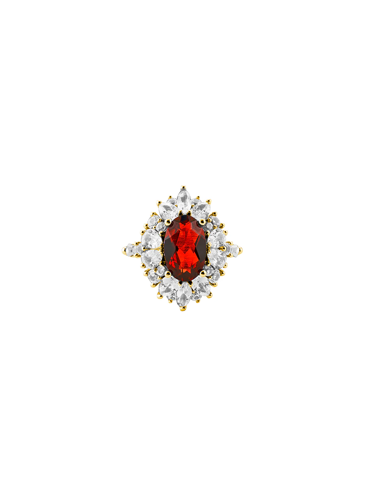 Dorsey - HOUGHTON, LAB RED SAPPHIRE PINKY RING, GOLD