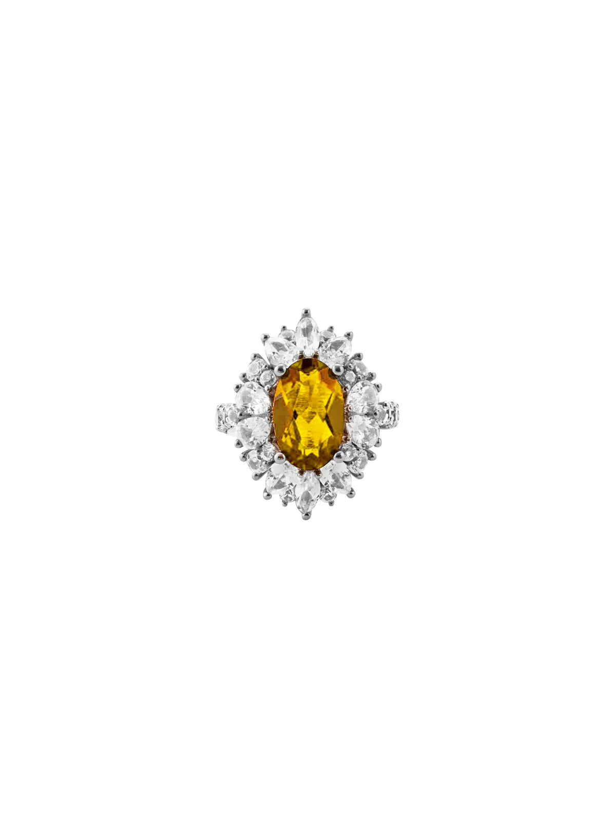 Dorsey - HOUGHTON, LAB YELLOW SAPPHIRE PINKY RING, SILVER