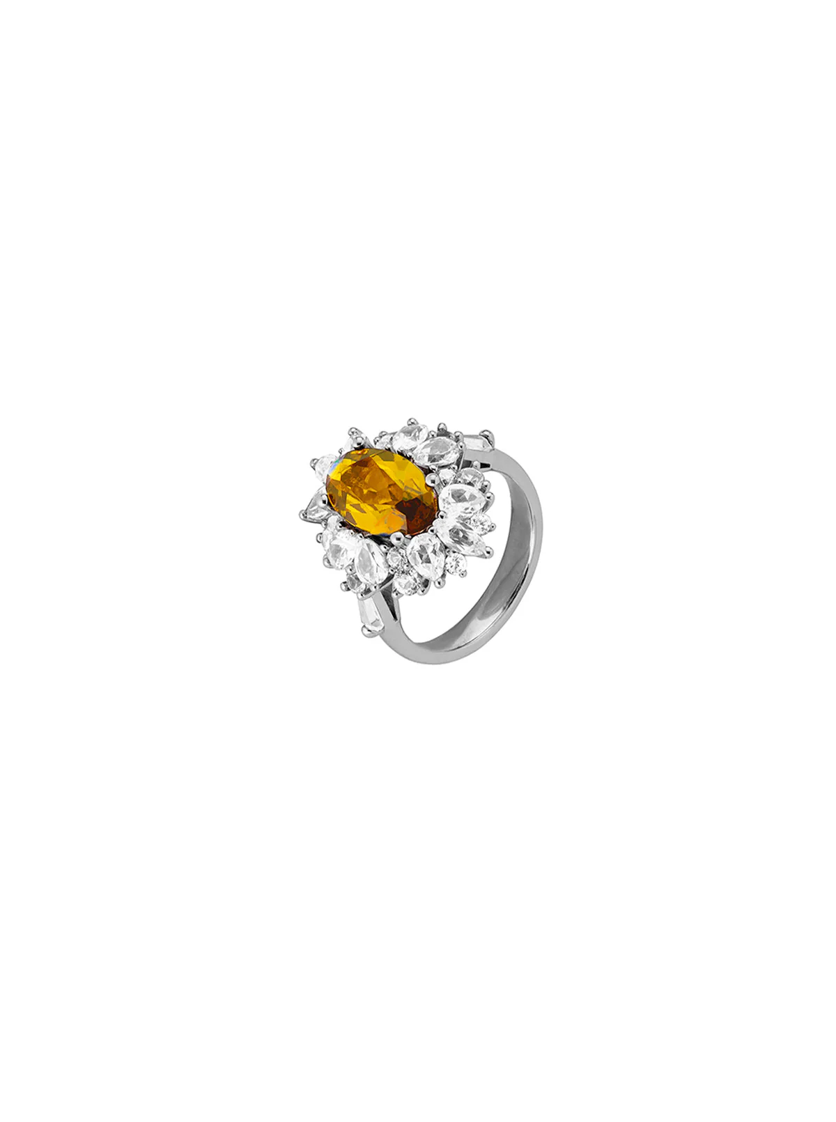 Dorsey - HOUGHTON, LAB YELLOW SAPPHIRE PINKY RING, SILVER - Image 2