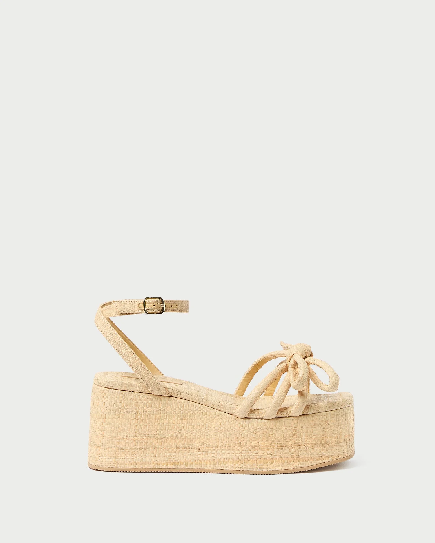 Loeffler Randall - Hudson Natural Raffia Platform Sandal