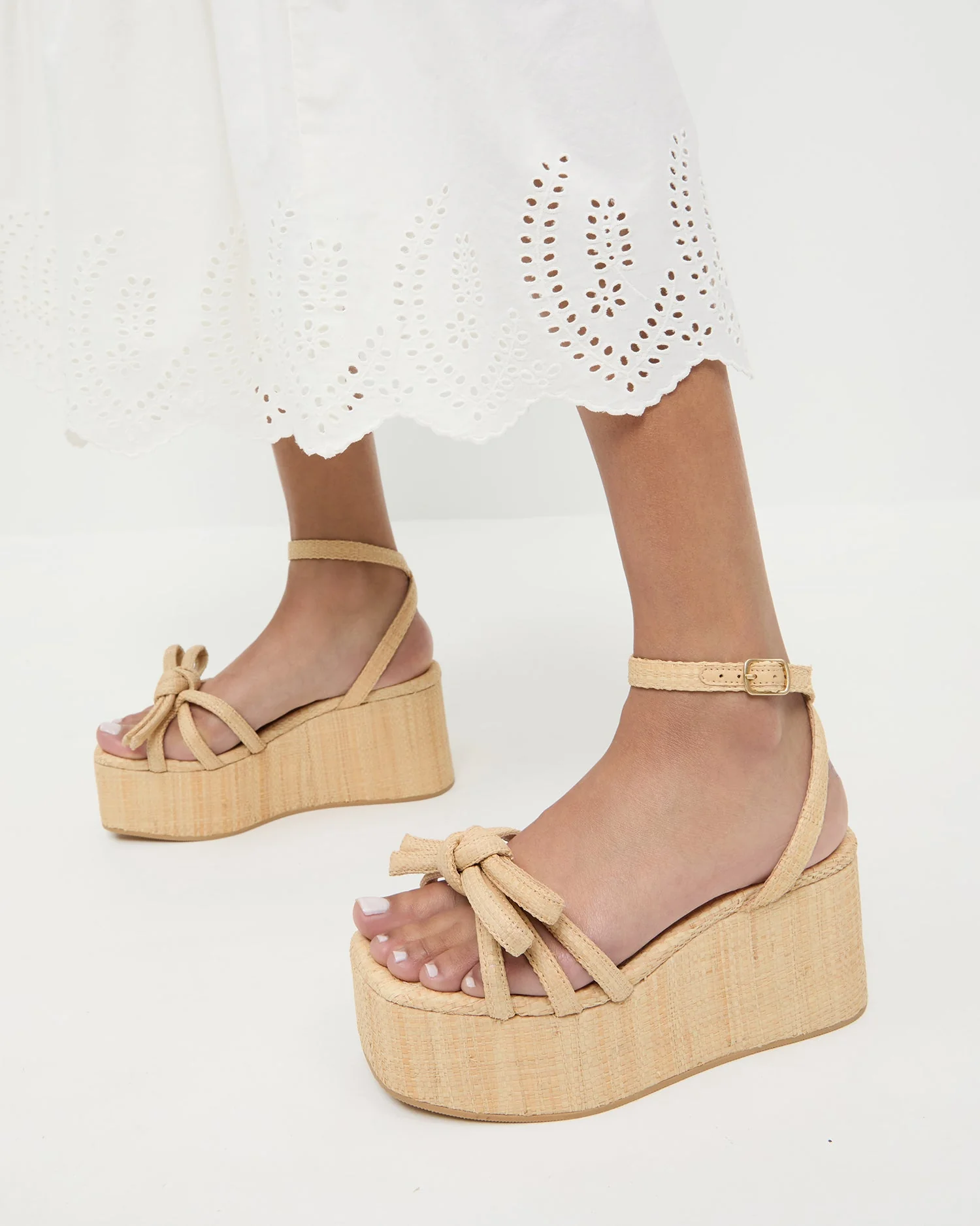 Loeffler Randall - Hudson Natural Raffia Platform Sandal - Image 2