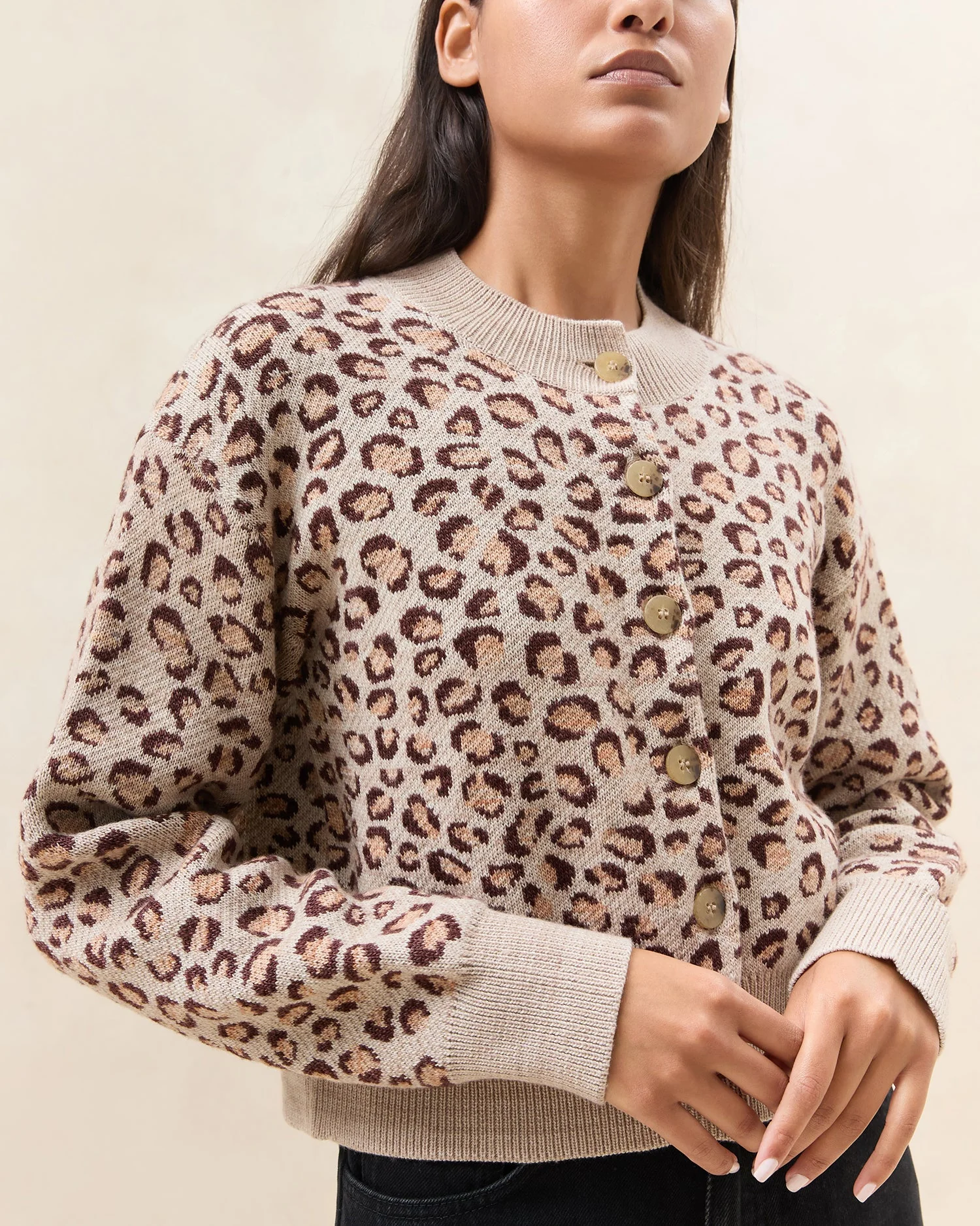 Loeffler Randall - Idris Intarsia Cardigan - Image 2
