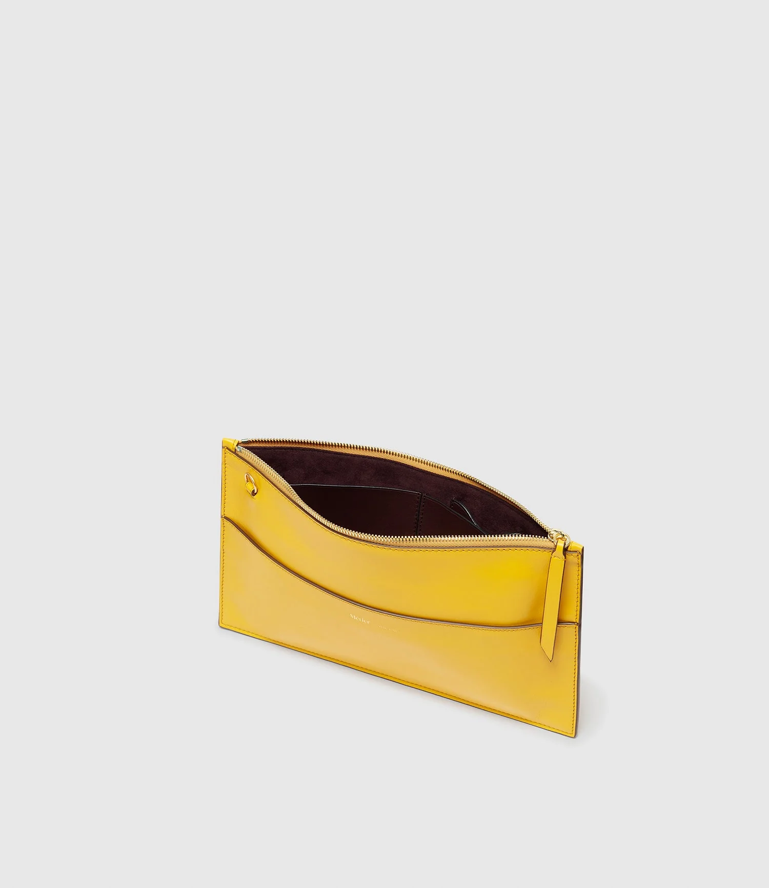 Metier - Incognito Clutch Nappa Plongè Calfskin Izamal Yellow - Image 3