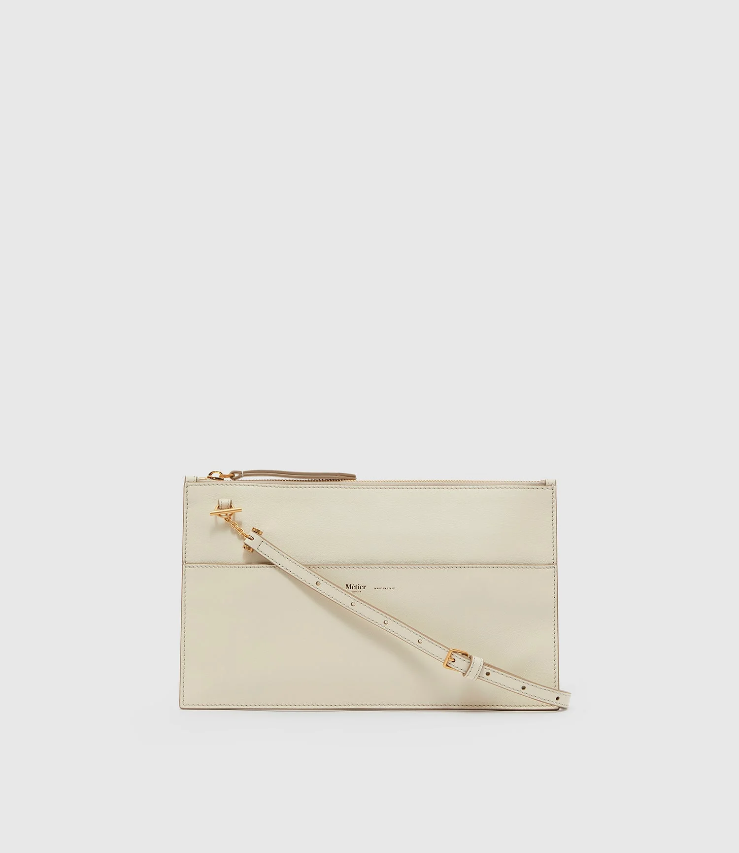 Metier - Incognito Clutch Smooth Calfskin White Sand - Image 2
