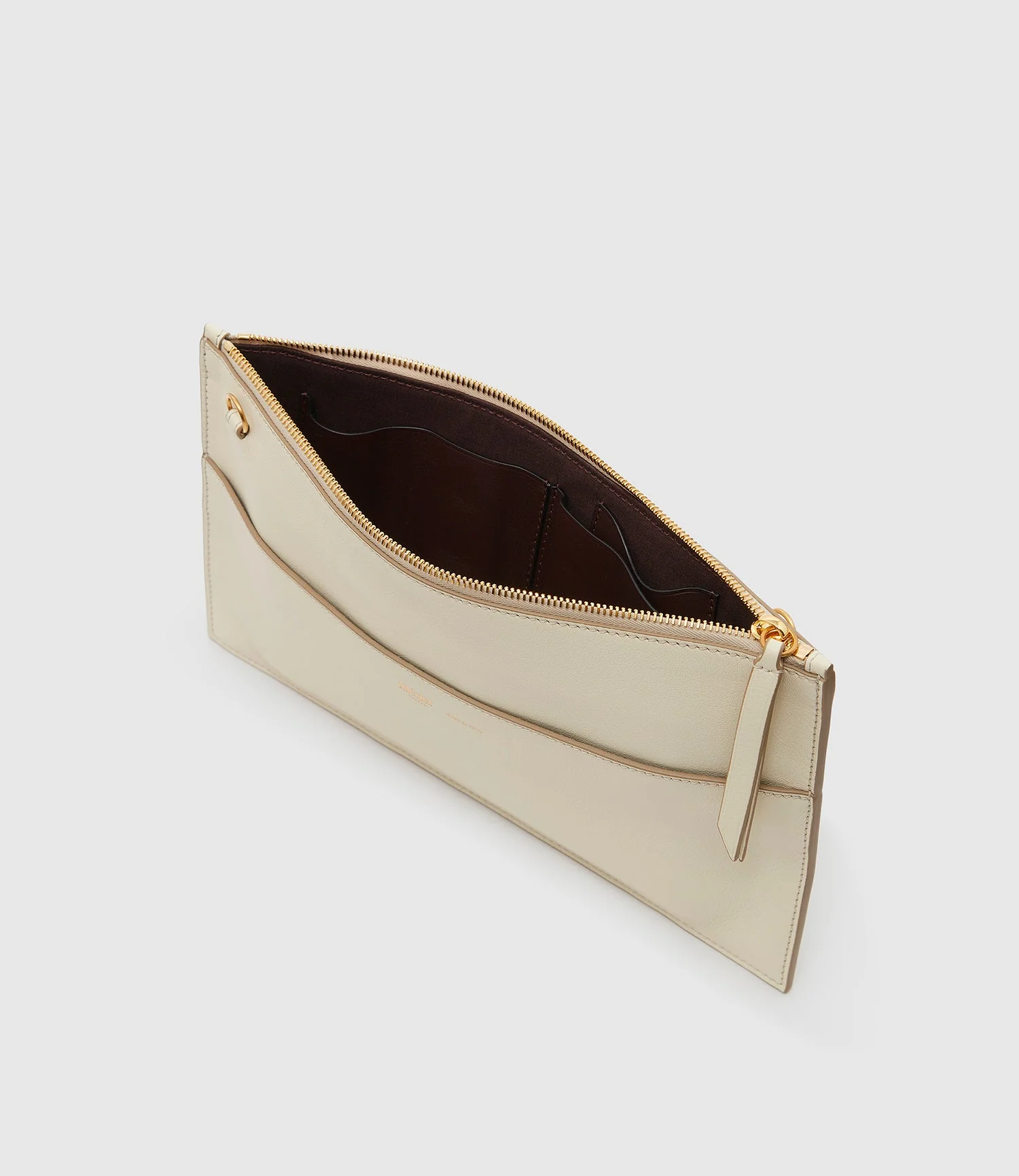 Metier - Incognito Clutch Smooth Calfskin White Sand - Image 3