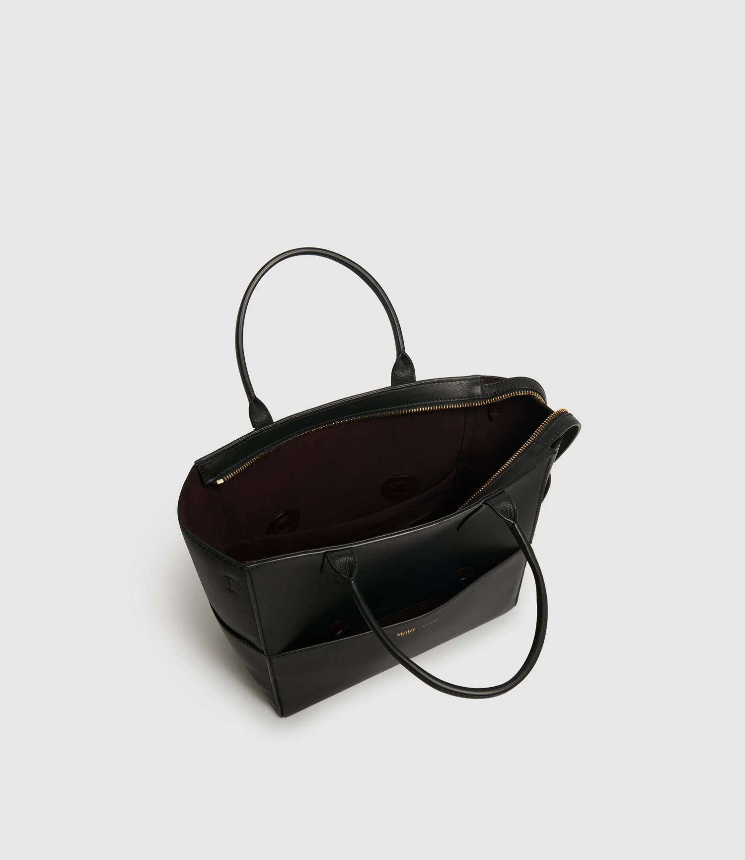 Metier - Incognito Crossbody Cabas Smooth Calfskin Black - Image 3
