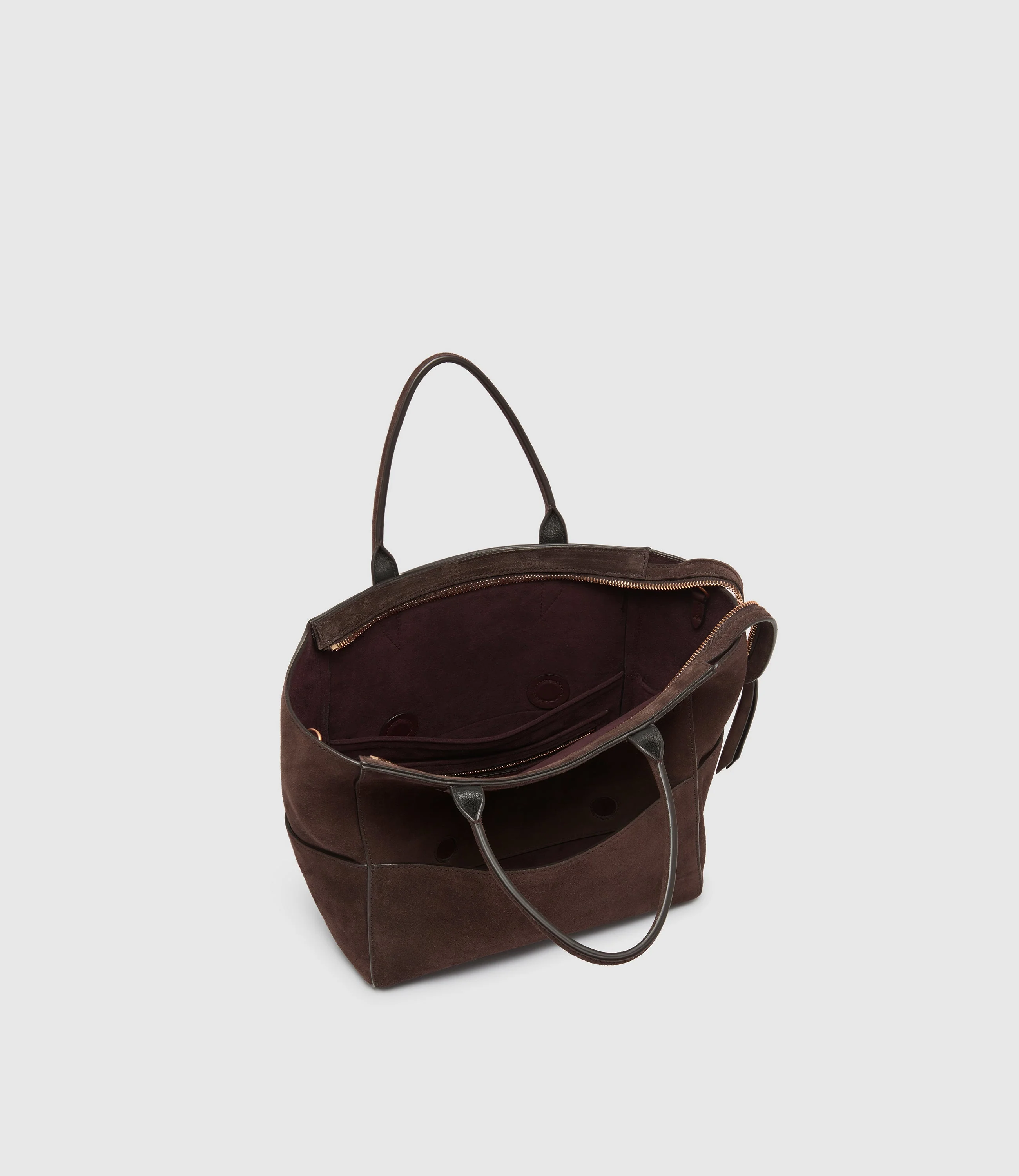 Metier - Incognito Crossbody Suede Chocolate - Image 4