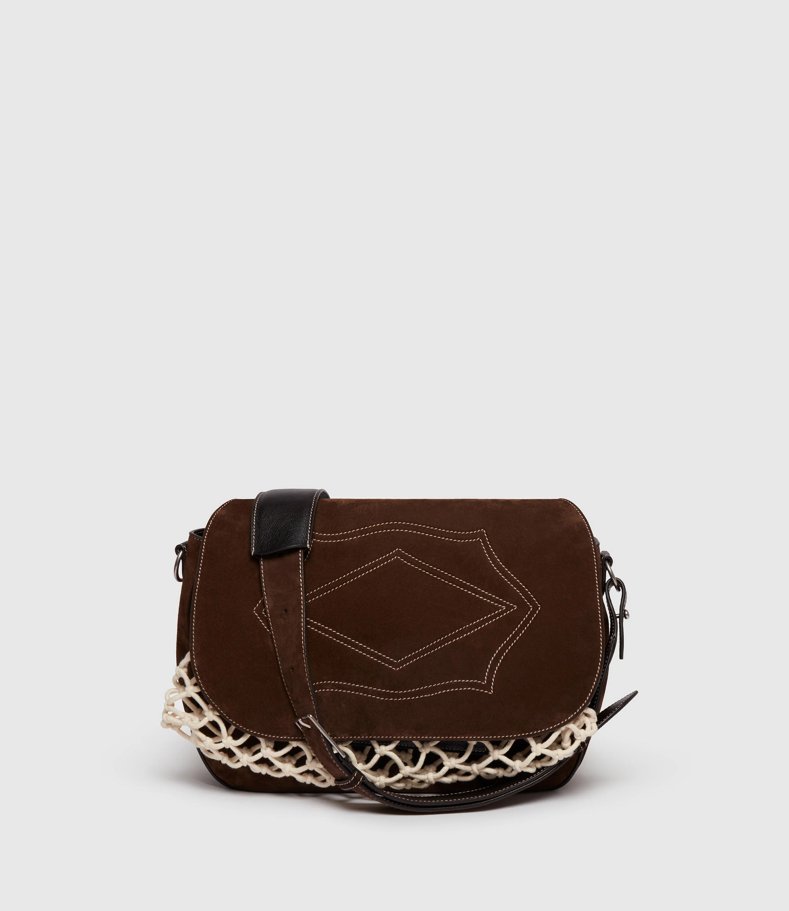 Metier - W INDIANA JONES™ Hunter Messenger Chocolate Suede - Image 3