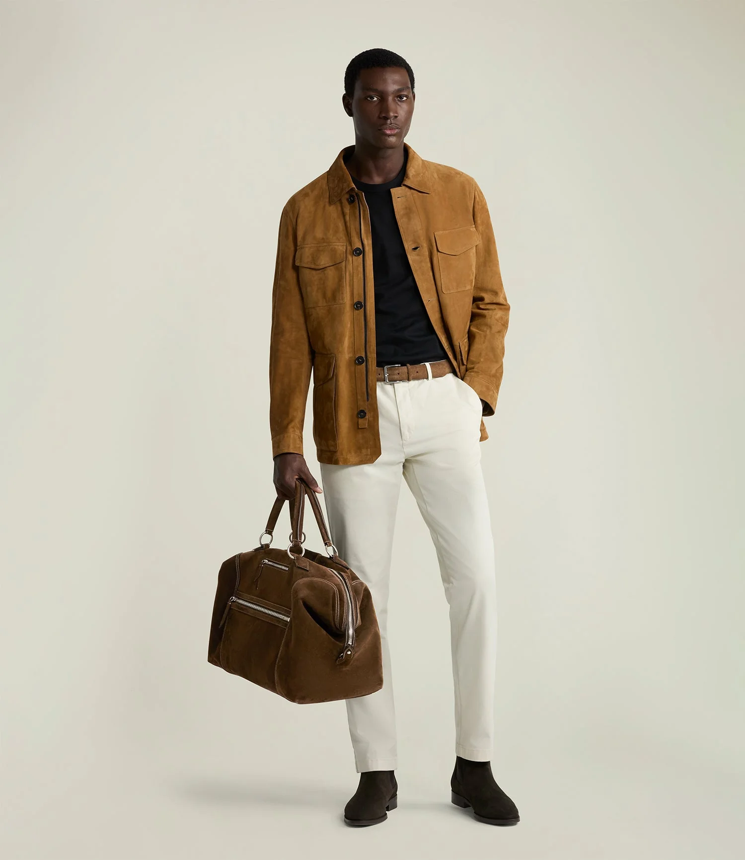 Metier - INDIANA JONES™ Vagabond Duffle Chocolate Suede - Image 7