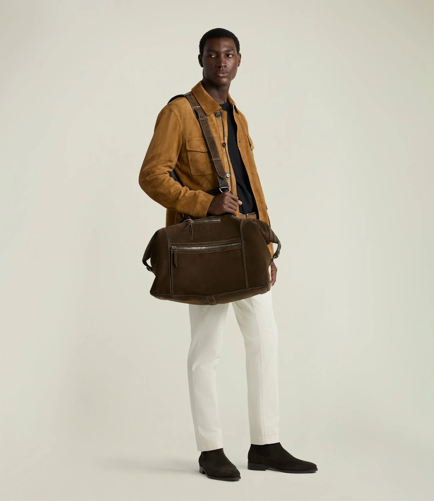 Metier - INDIANA JONES™ Vagabond Duffle Chocolate Suede - Image 8