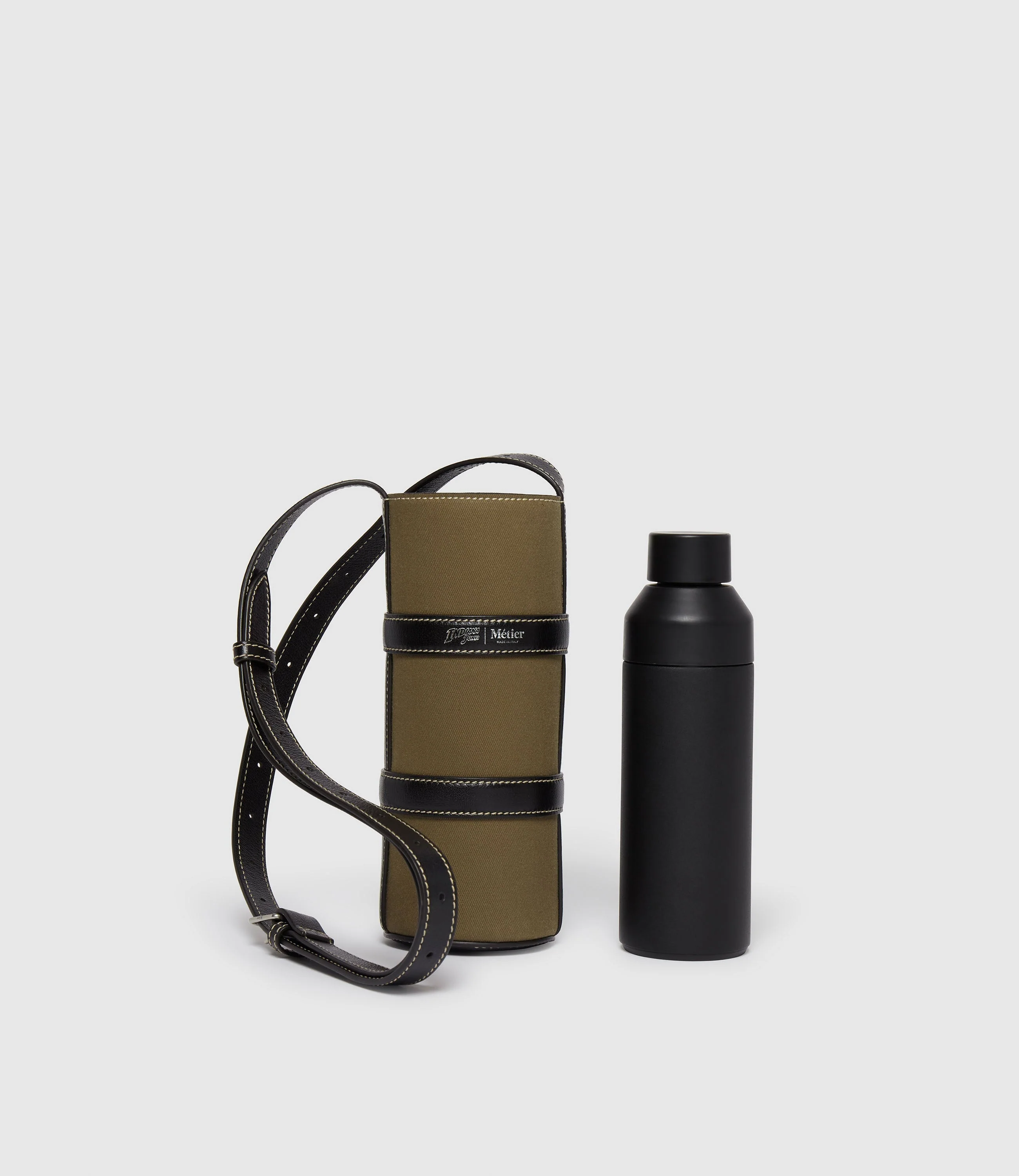 Metier - W INDIANA JONES™ Water Bottle Holder Military Canvas - Image 3