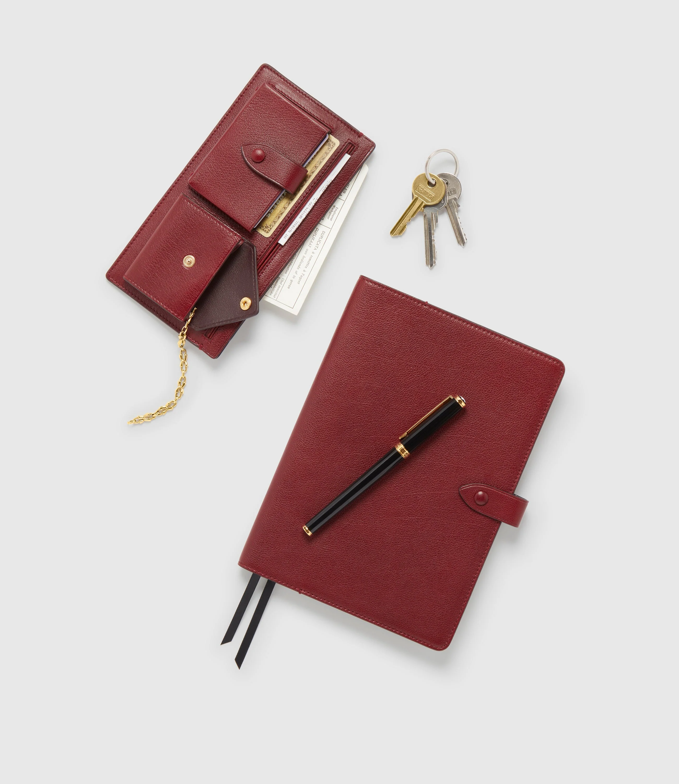 Metier - Inside Out Wallet Buffalo Dark Cherry - Image 4
