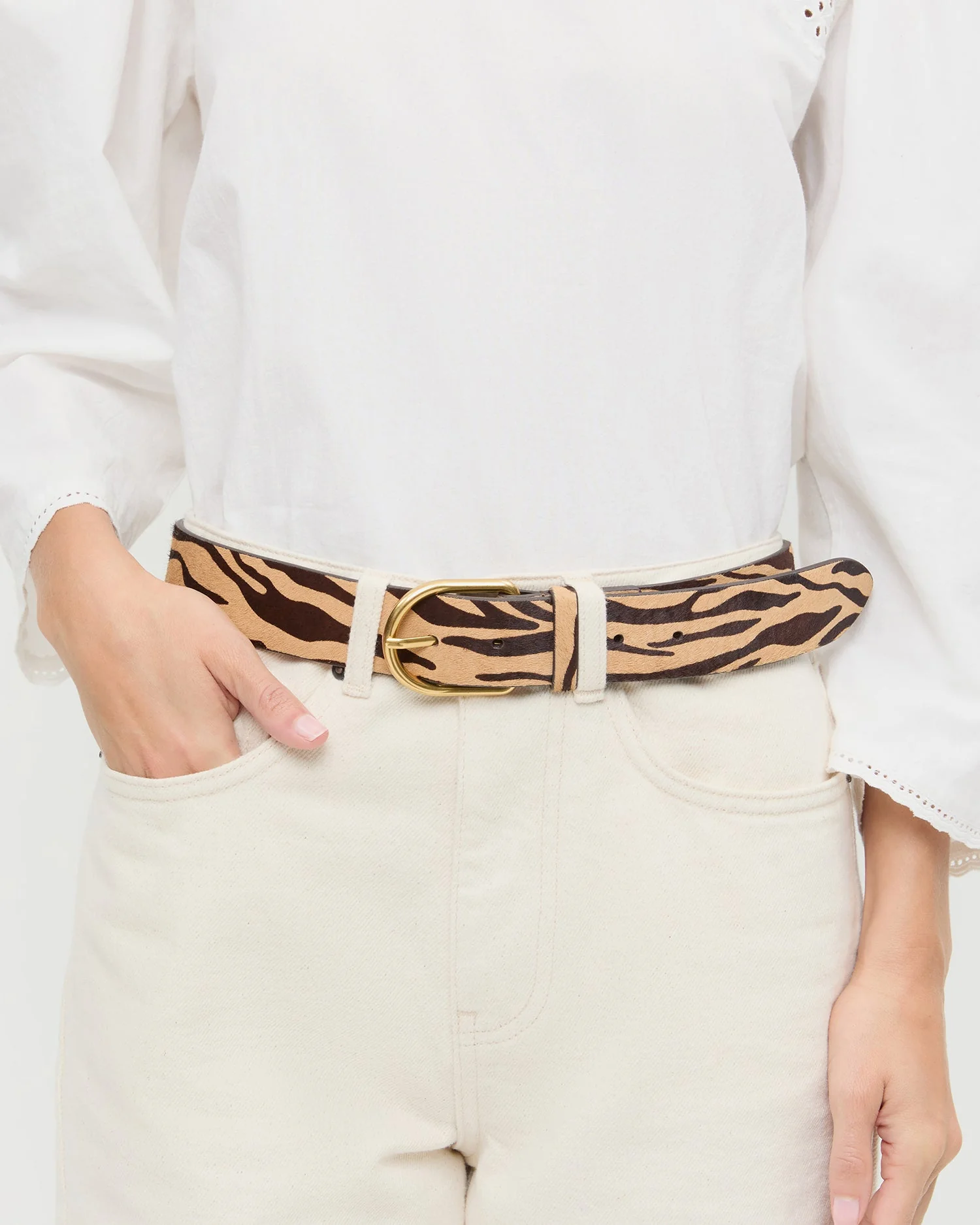Loeffler Randall - Isaac Zebra Belt - Image 3