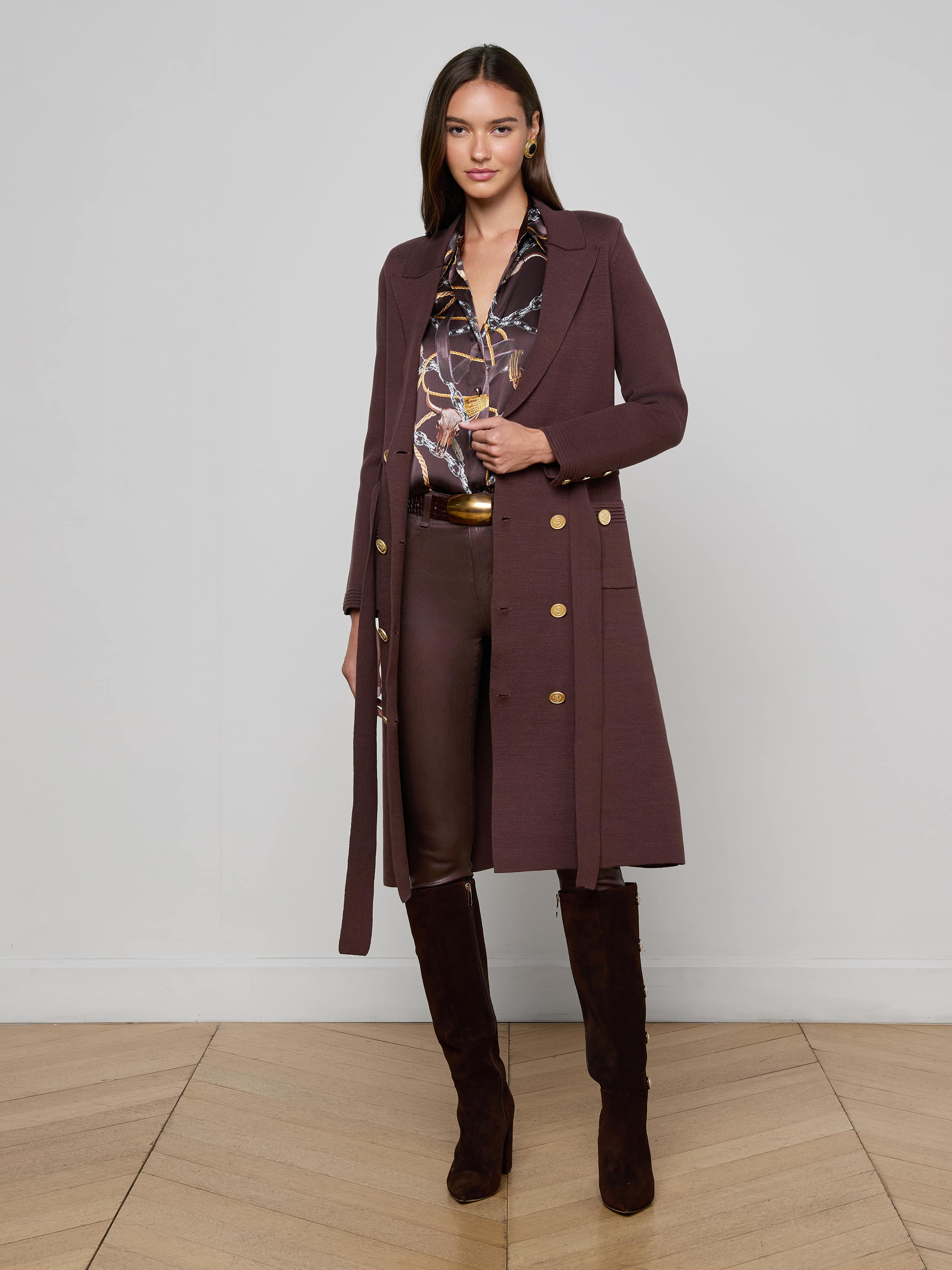 L'AGENCE - Isabel Knit Coat - Image 6