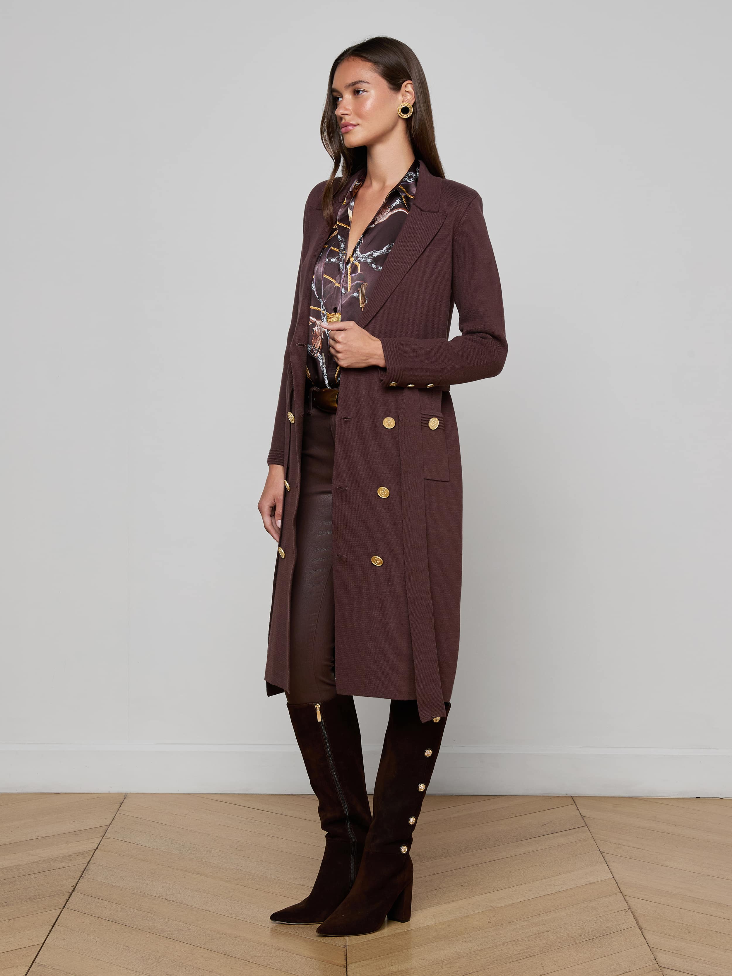 L'AGENCE - Isabel Knit Coat - Image 7