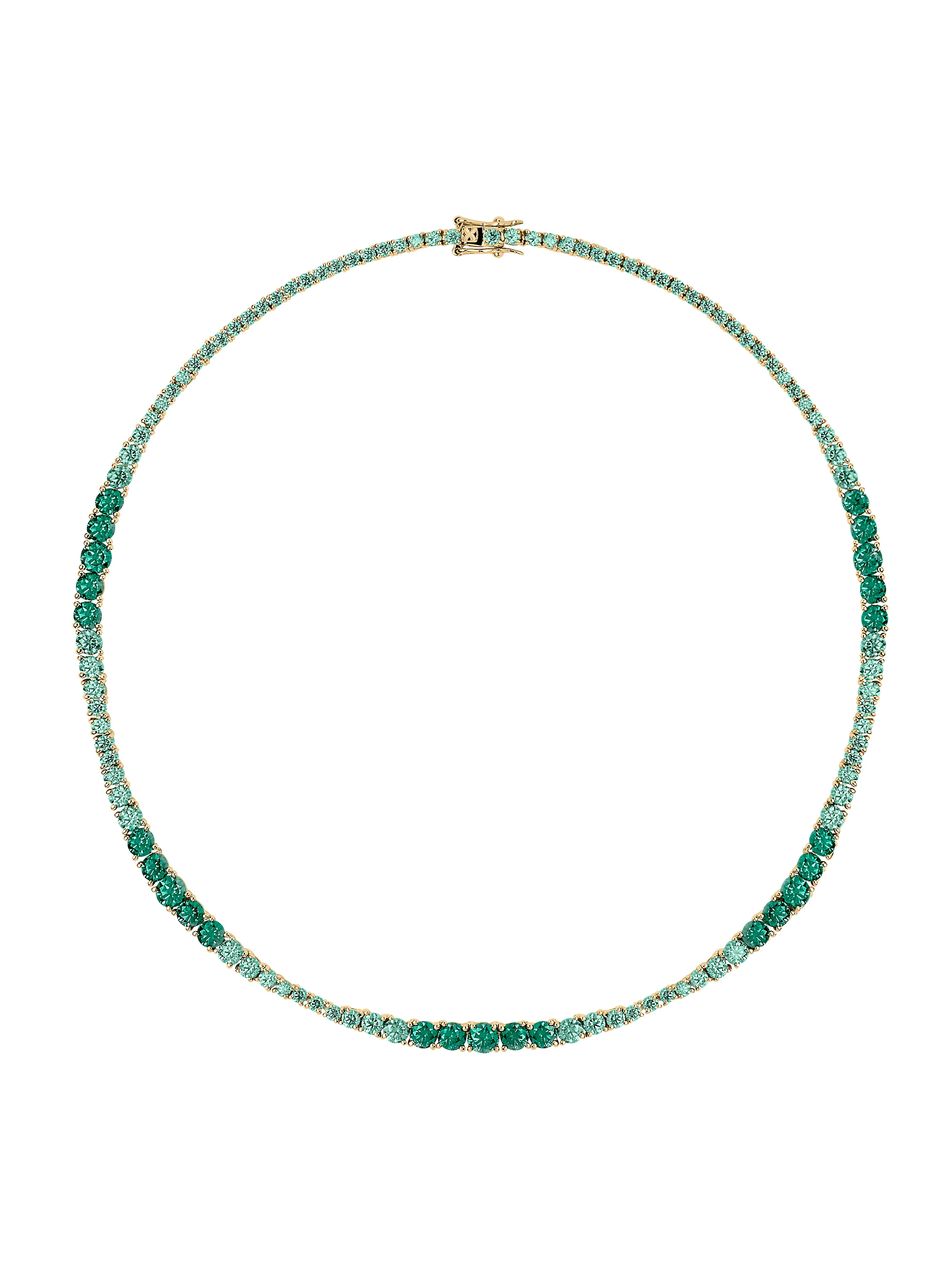 Dorsey - ISADORA RIVIÈRE NECKLACE IN VIRIDIAN GREEN MOISSANITE