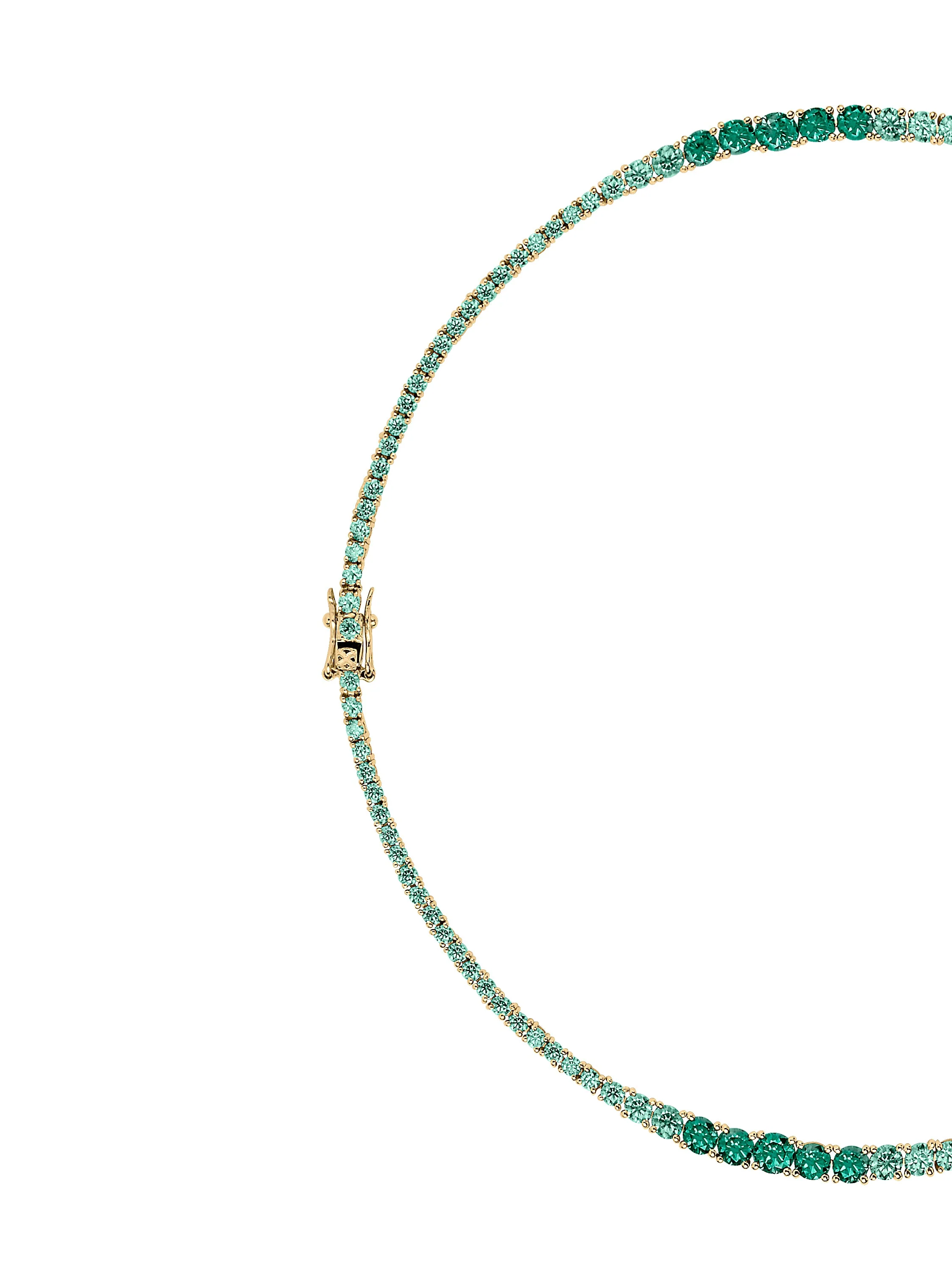 Dorsey - ISADORA RIVIÈRE NECKLACE IN VIRIDIAN GREEN MOISSANITE - Image 2