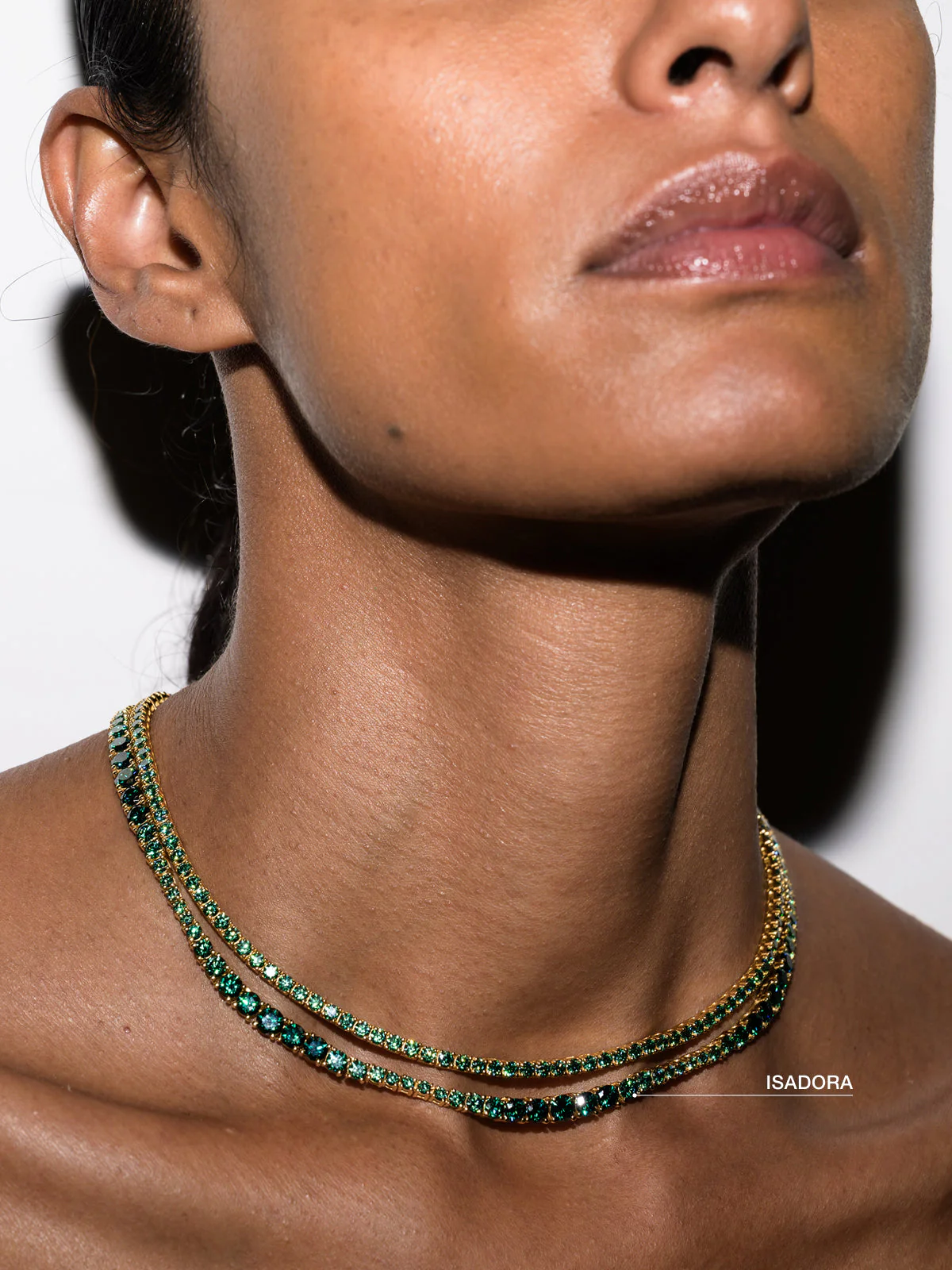 Dorsey - ISADORA RIVIÈRE NECKLACE IN VIRIDIAN GREEN MOISSANITE - Image 5