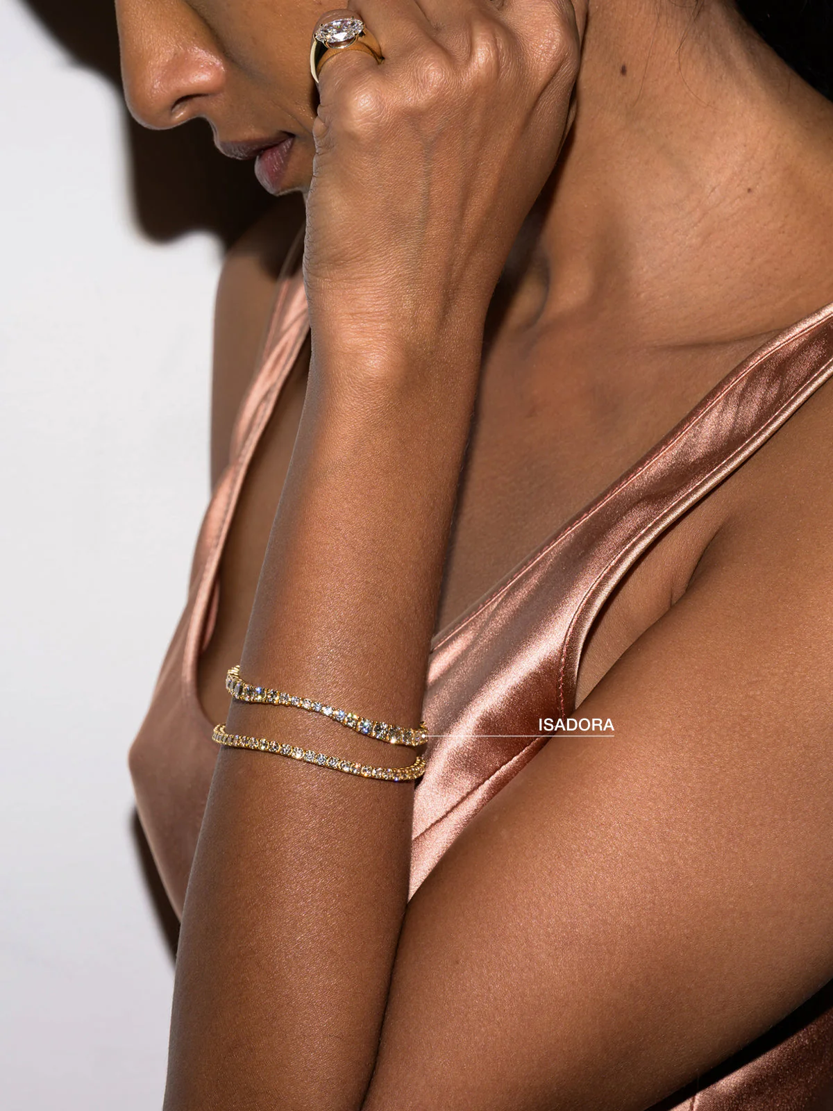 Dorsey - ISADORA RIVIÈRE BRACELET IN HONEY MOISSANITE - Image 4