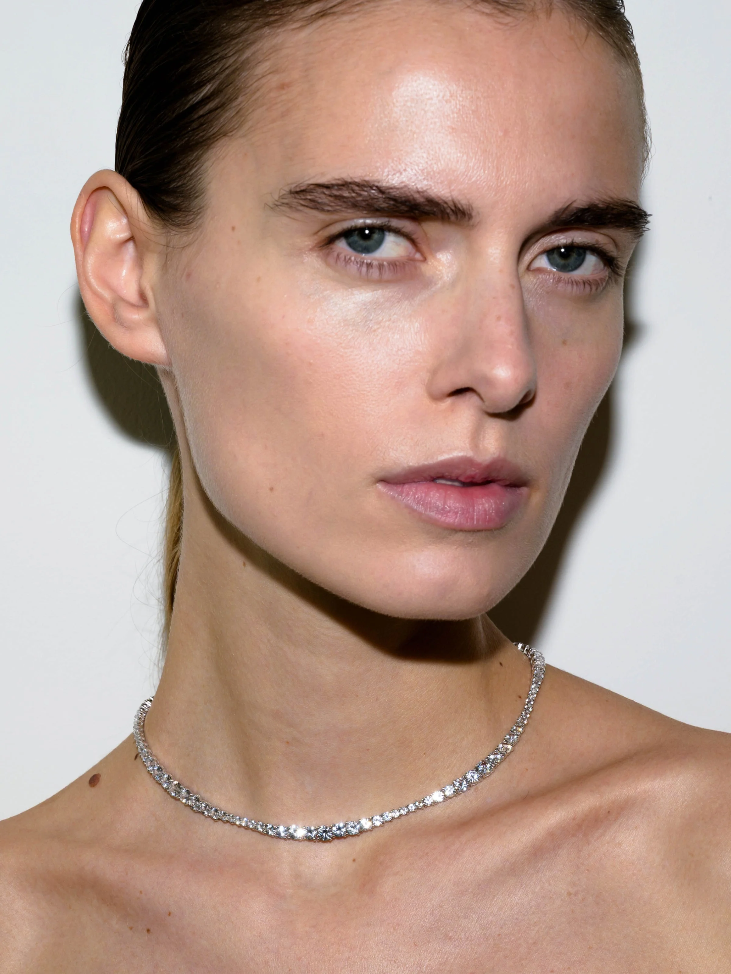 Dorsey - ISADORA RIVIÈRE NECKLACE IN LAB WHITE SAPPHIRE - Image 3