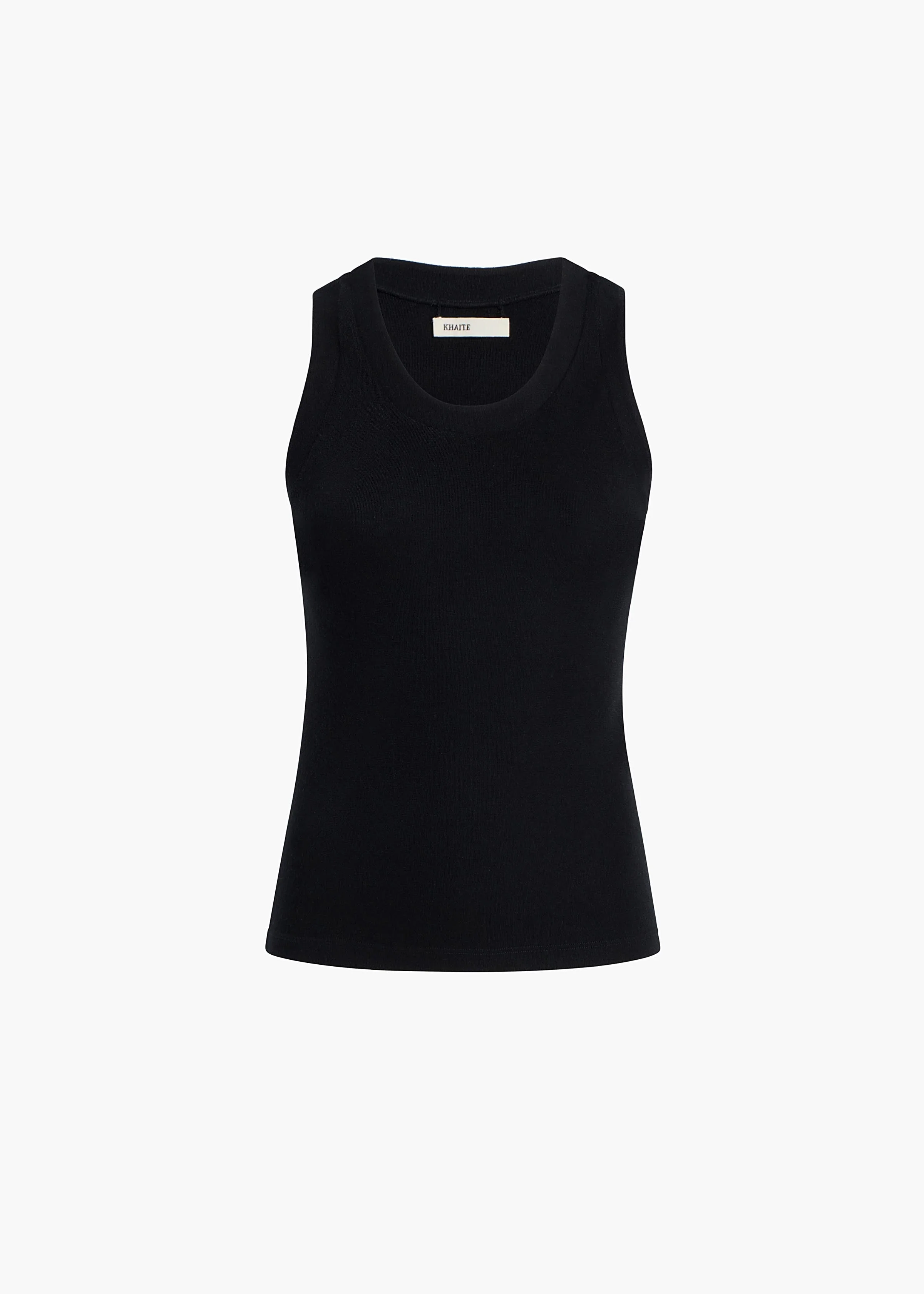 Khaite - Isha Top in Black Silk Cashmere Jersey