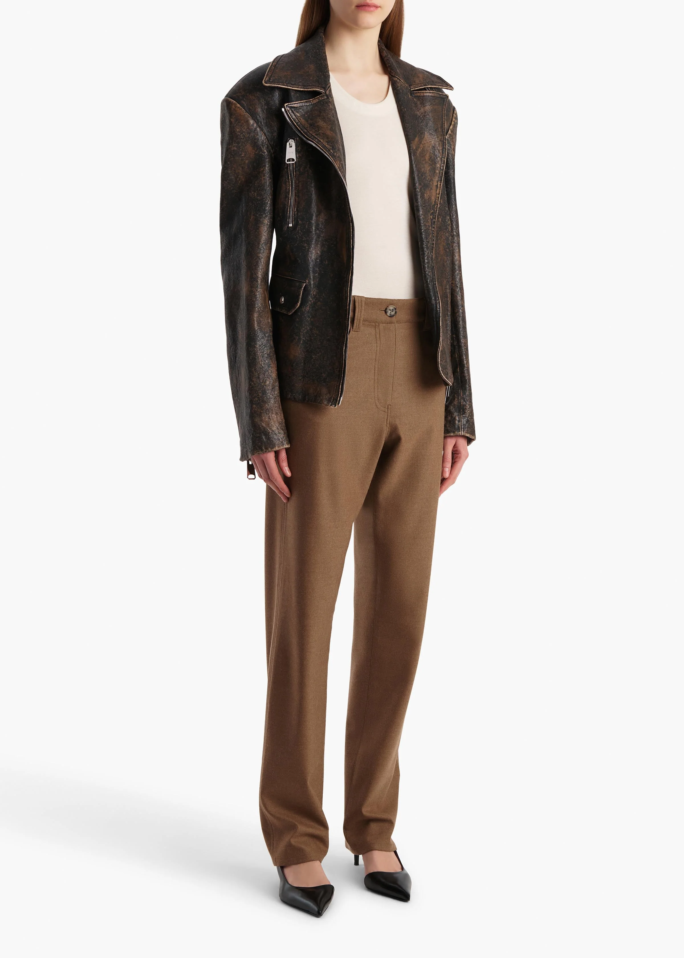Khaite - Isha Top in Cream Silk Cashmere Jersey - Image 3