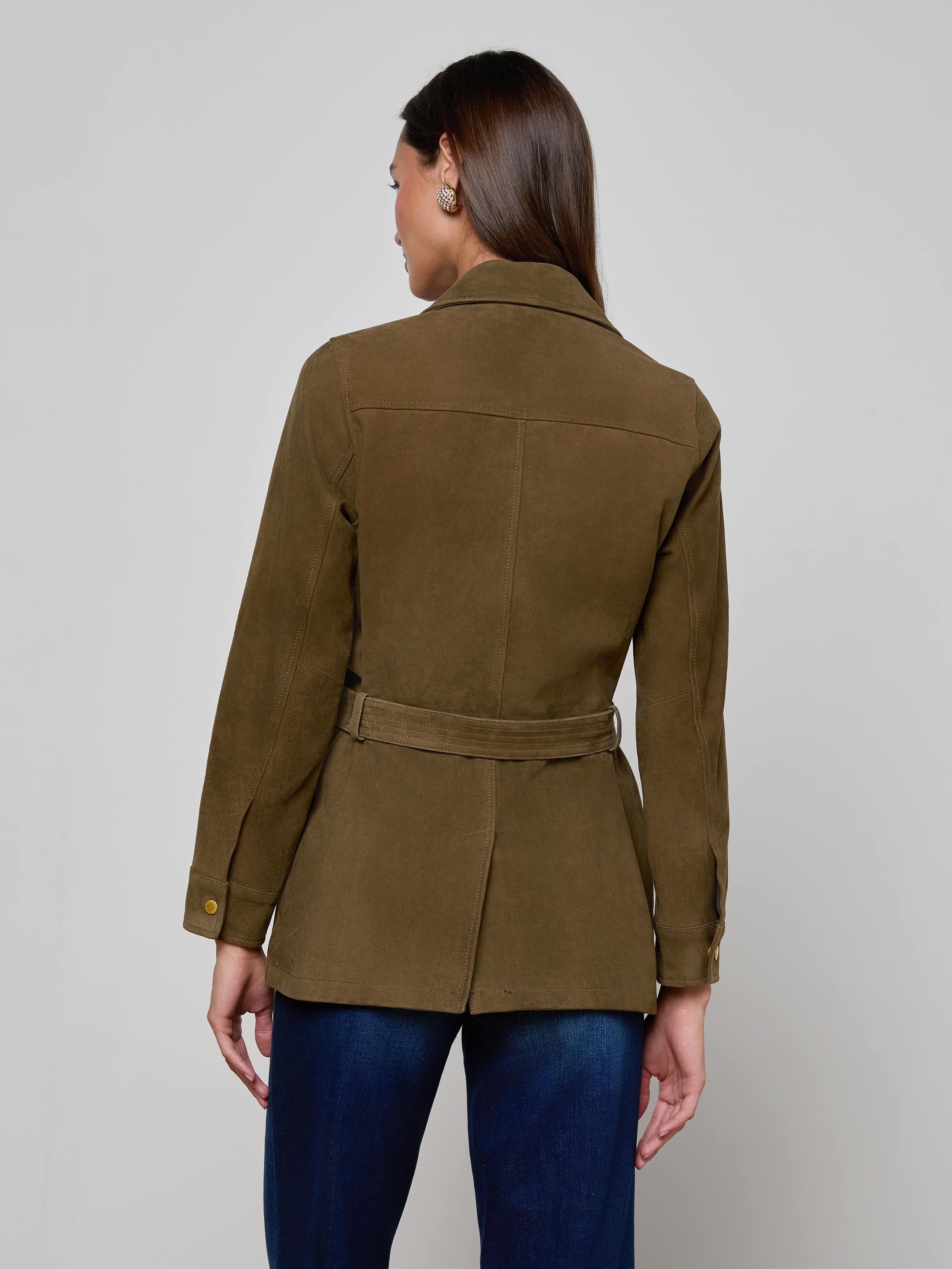 L'AGENCE - Ishani Suede Jacket - Image 4