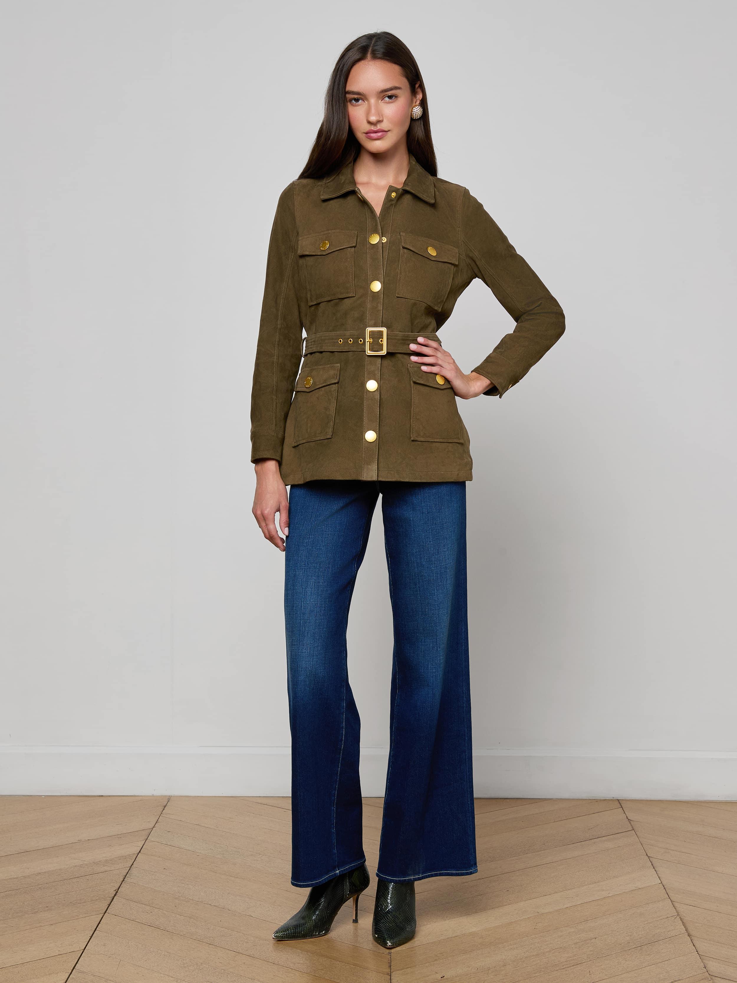 L'AGENCE - Ishani Suede Jacket - Image 9