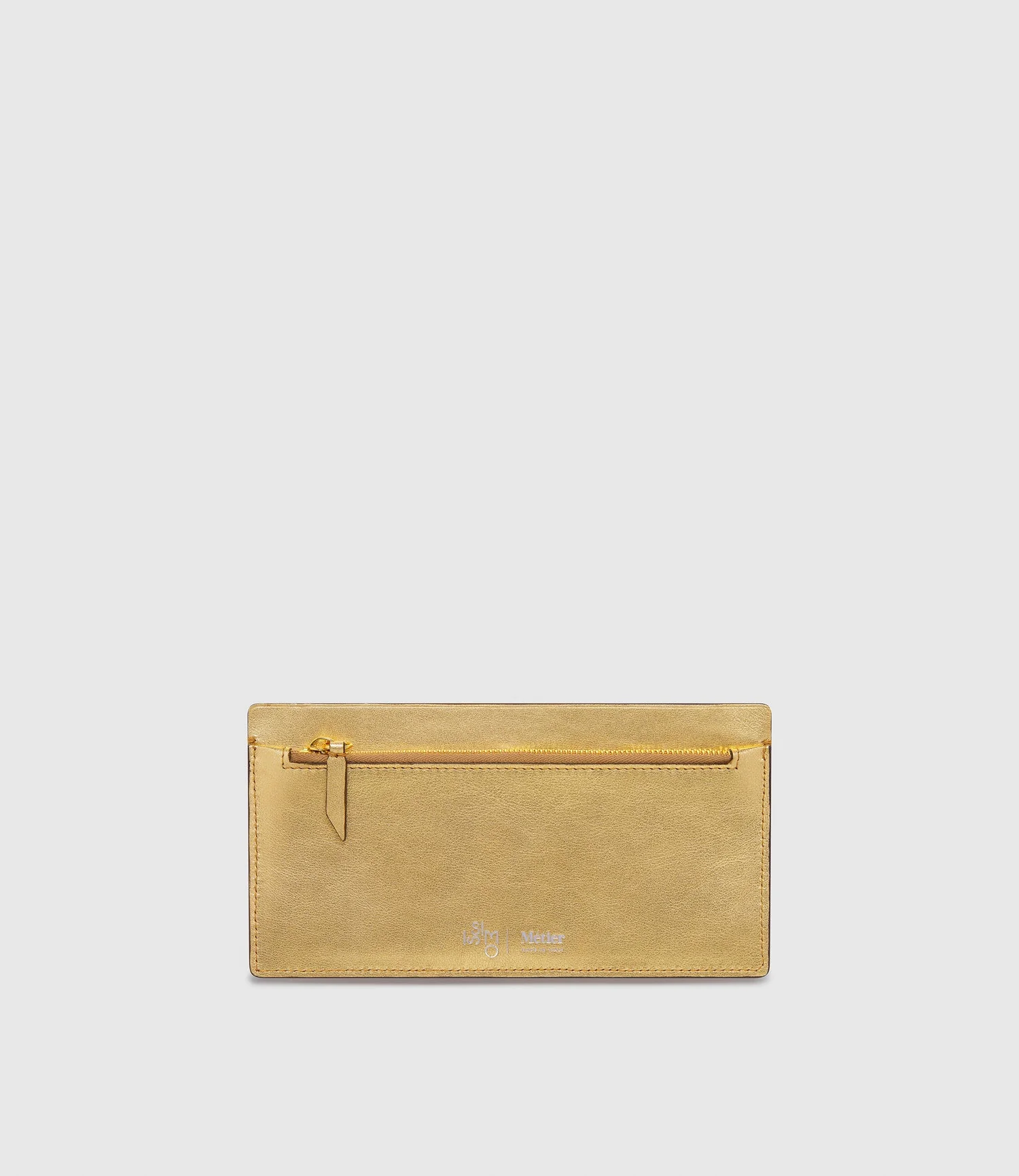 Metier - ISSIMO | Métier Inside Out Wallet Metallic Calfskin Gold - Image 3