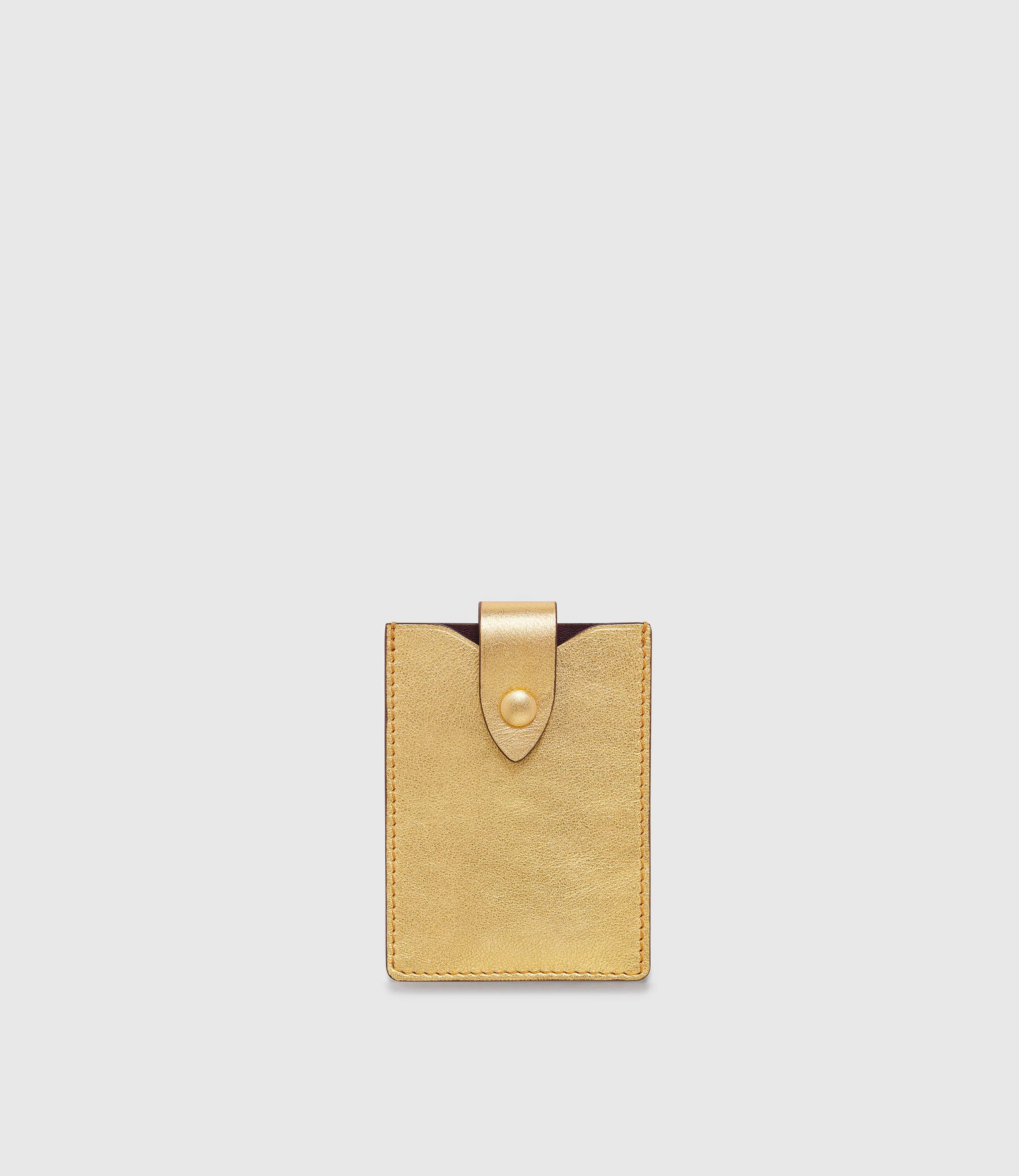 Metier - ISSIMO | Métier Small Wallet Metallic Calfskin Gold