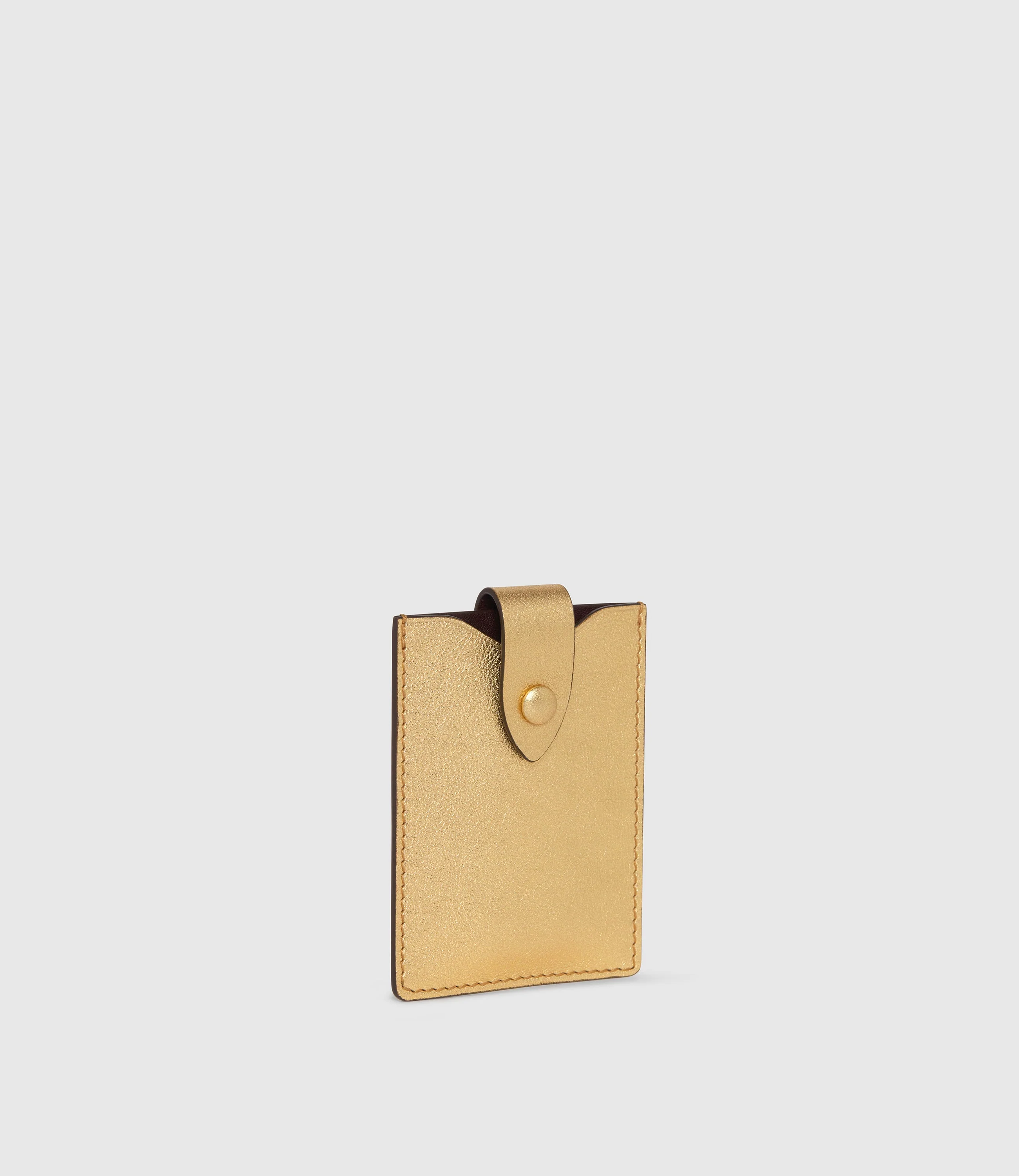 Metier - ISSIMO | Métier Small Wallet Metallic Calfskin Gold - Image 2