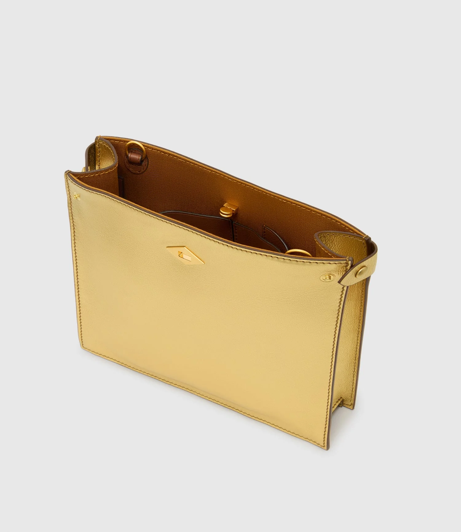 Metier - ISSIMO | Métier Stowaway Metallic Calfskin Gold - Image 2