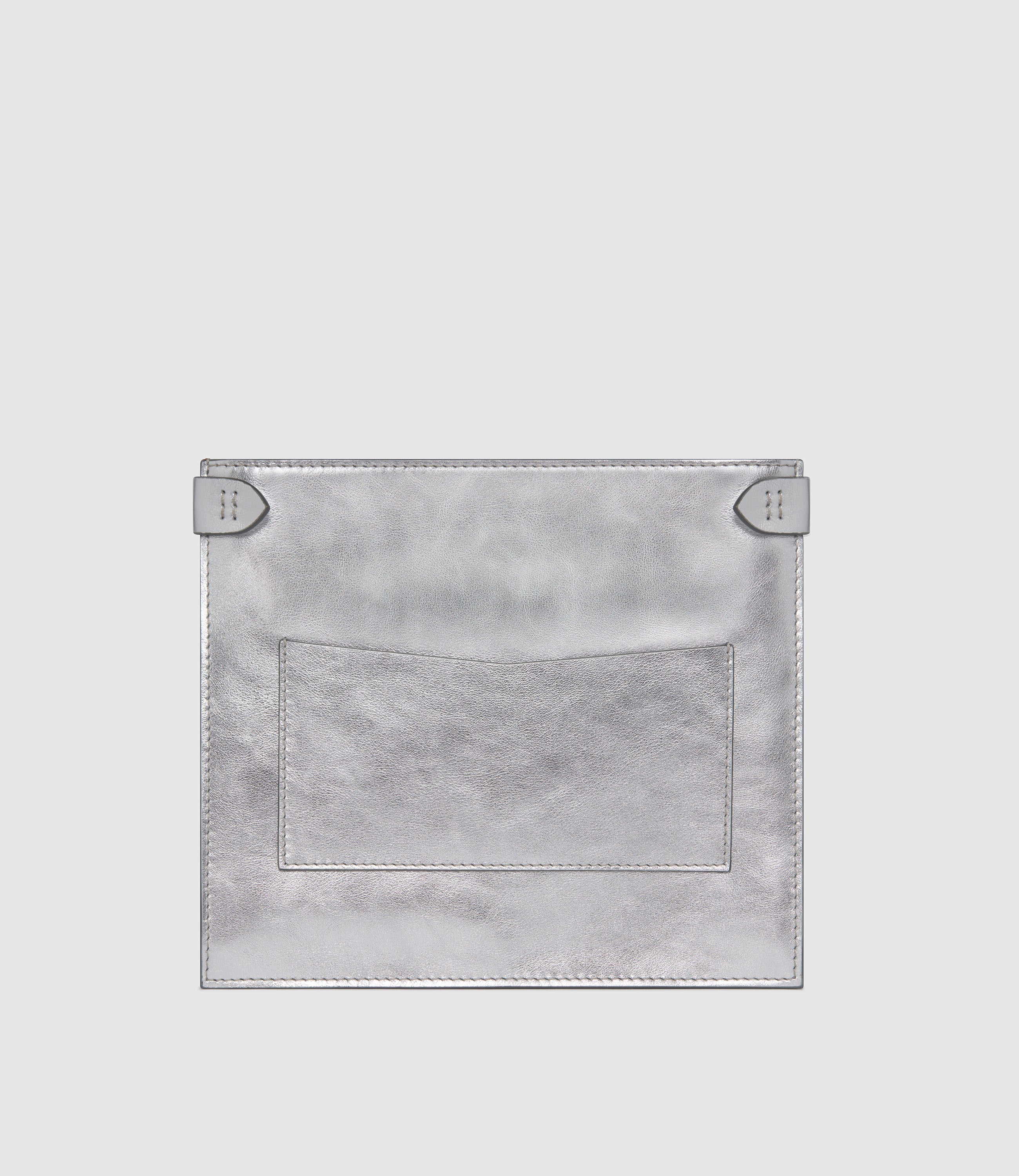 Metier - ISSIMO | Métier Stowaway Metallic Calfskin Silver - Image 3