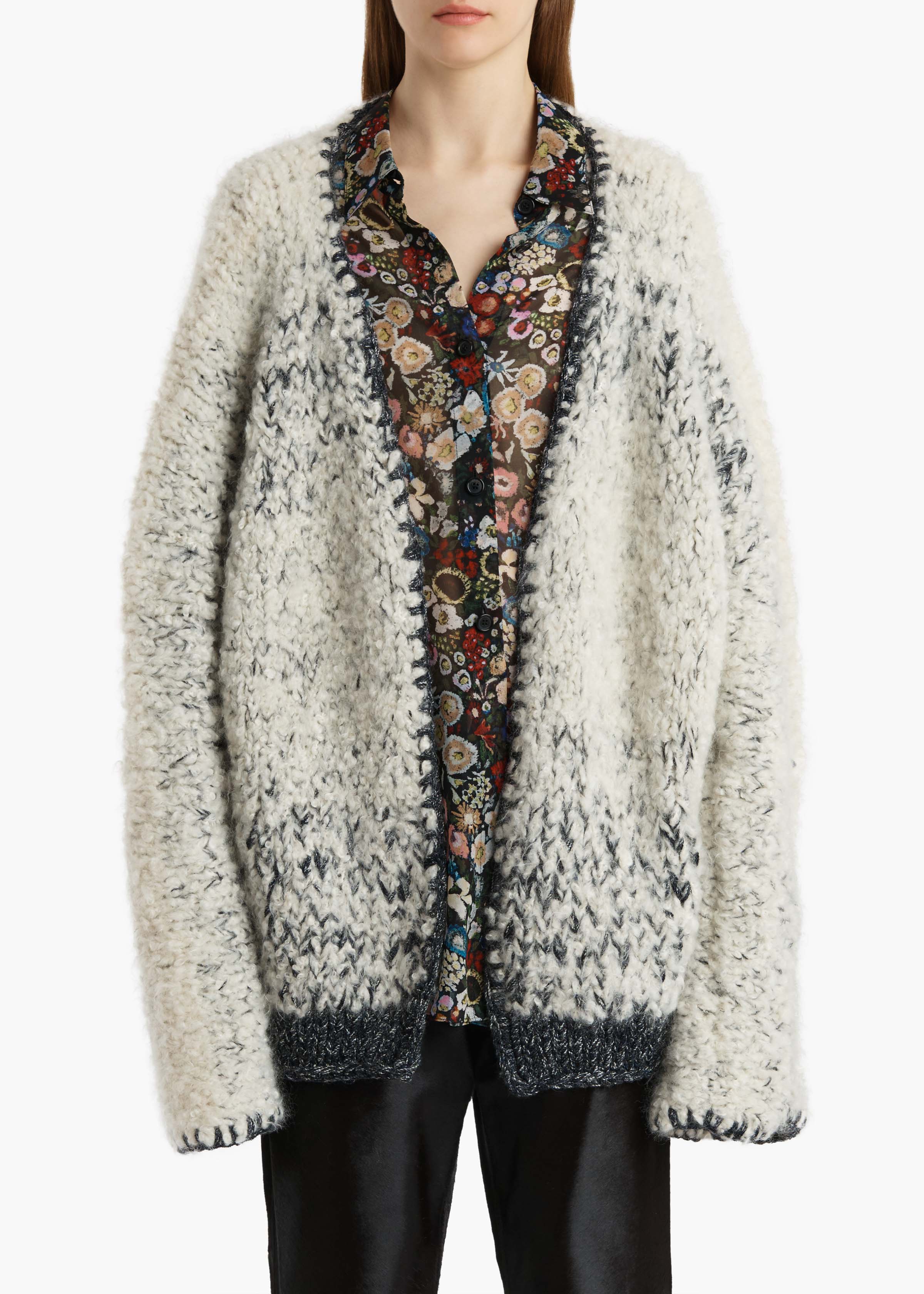 Khaite - Jack Cardigan in Black and Glaze - Image 10