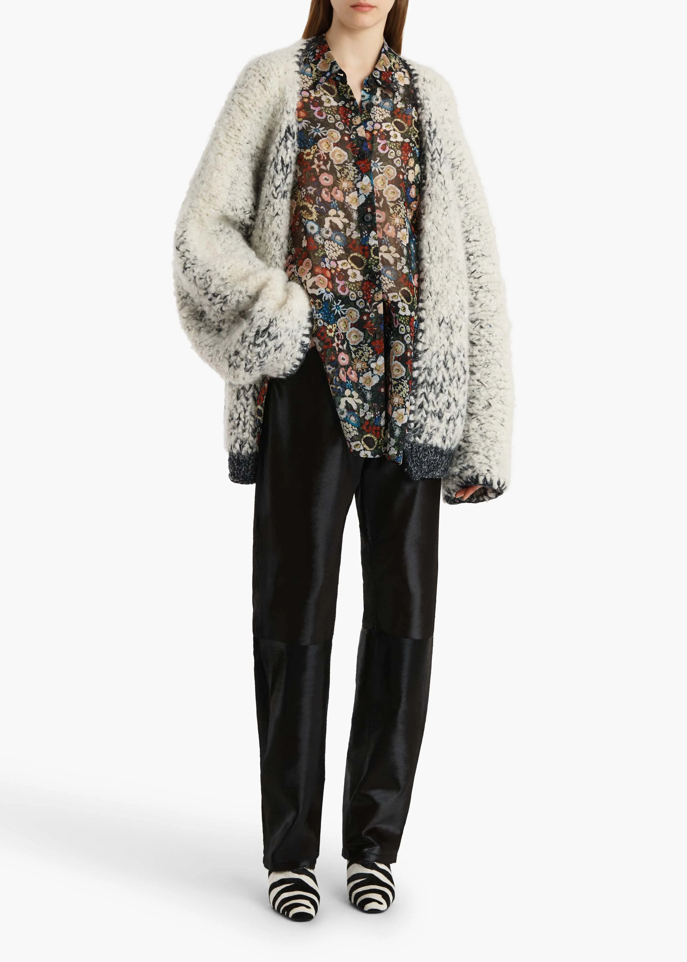 Khaite - Jack Cardigan in Black and Glaze - Image 9