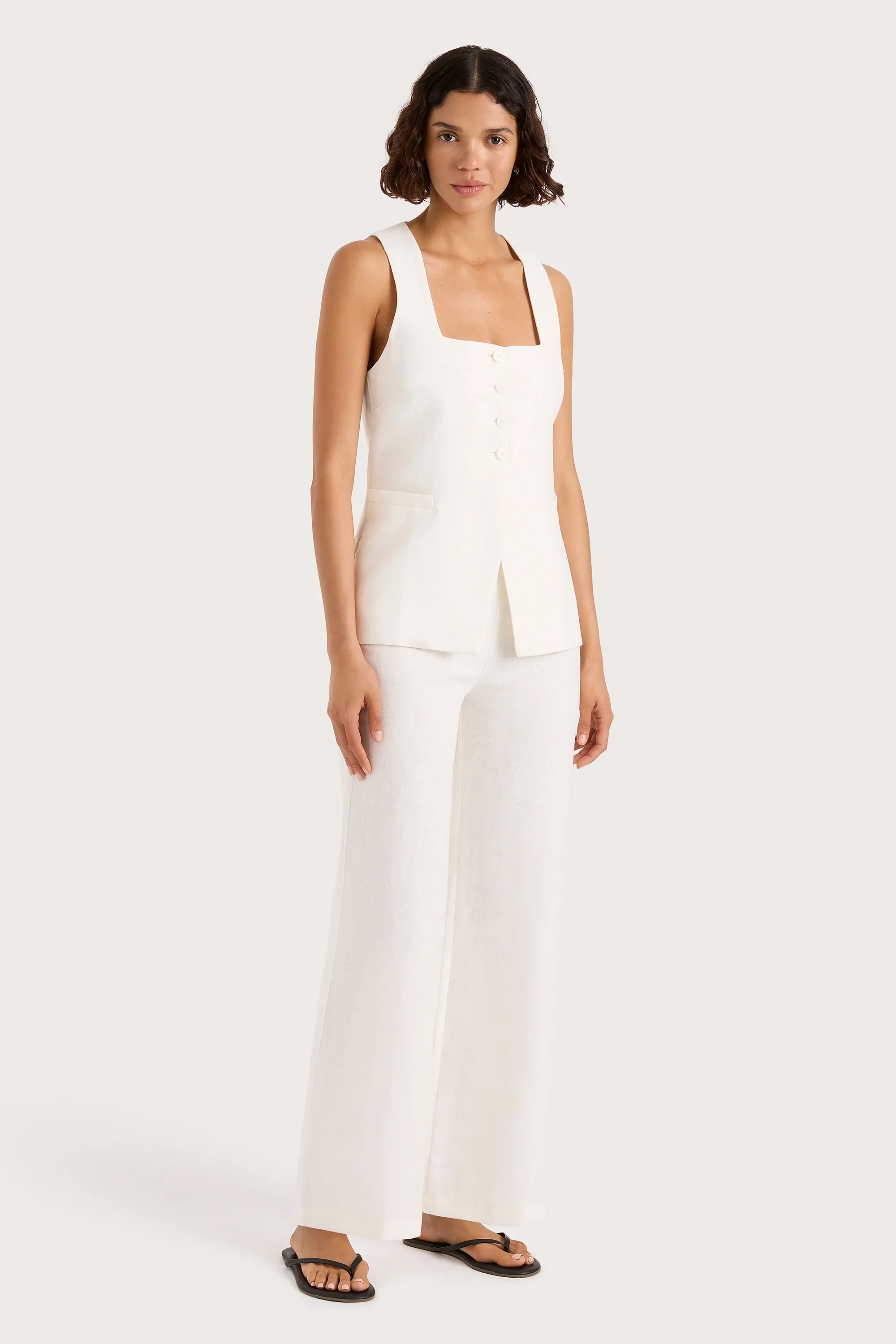 Faithfull - Jackie Vest White - Image 3