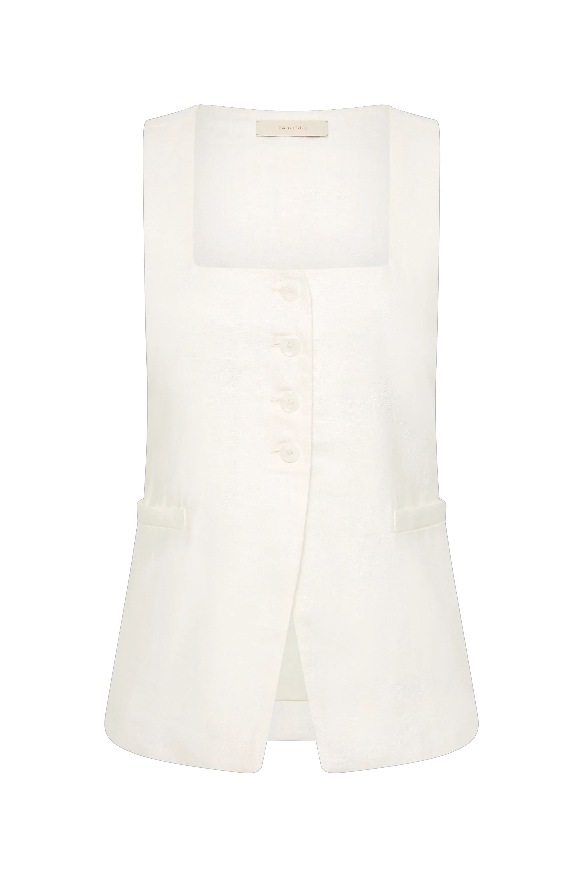 Faithfull - Jackie Vest White - Image 6