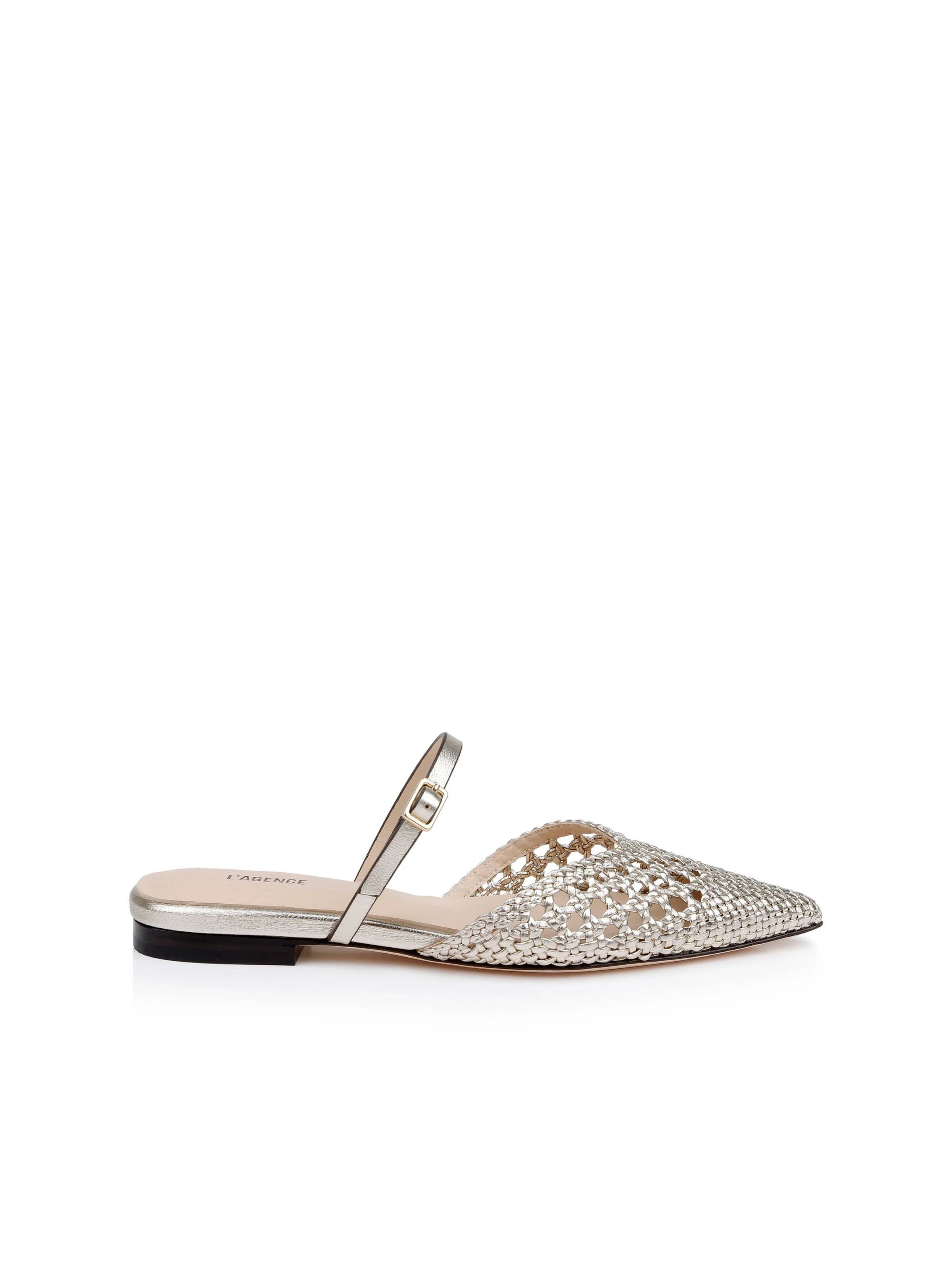 L'AGENCE - Jacklyn Leather Flat Mule