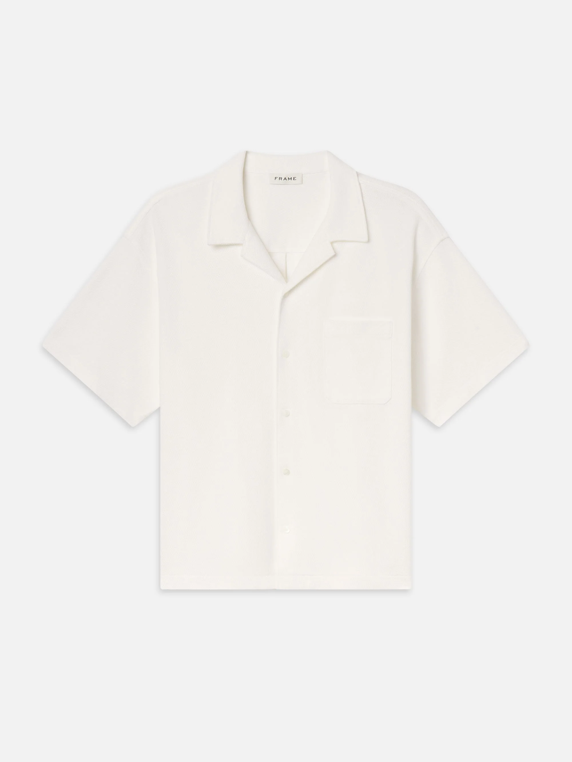 FRAME - Jacquard Short Sleeve Relaxed Shirt