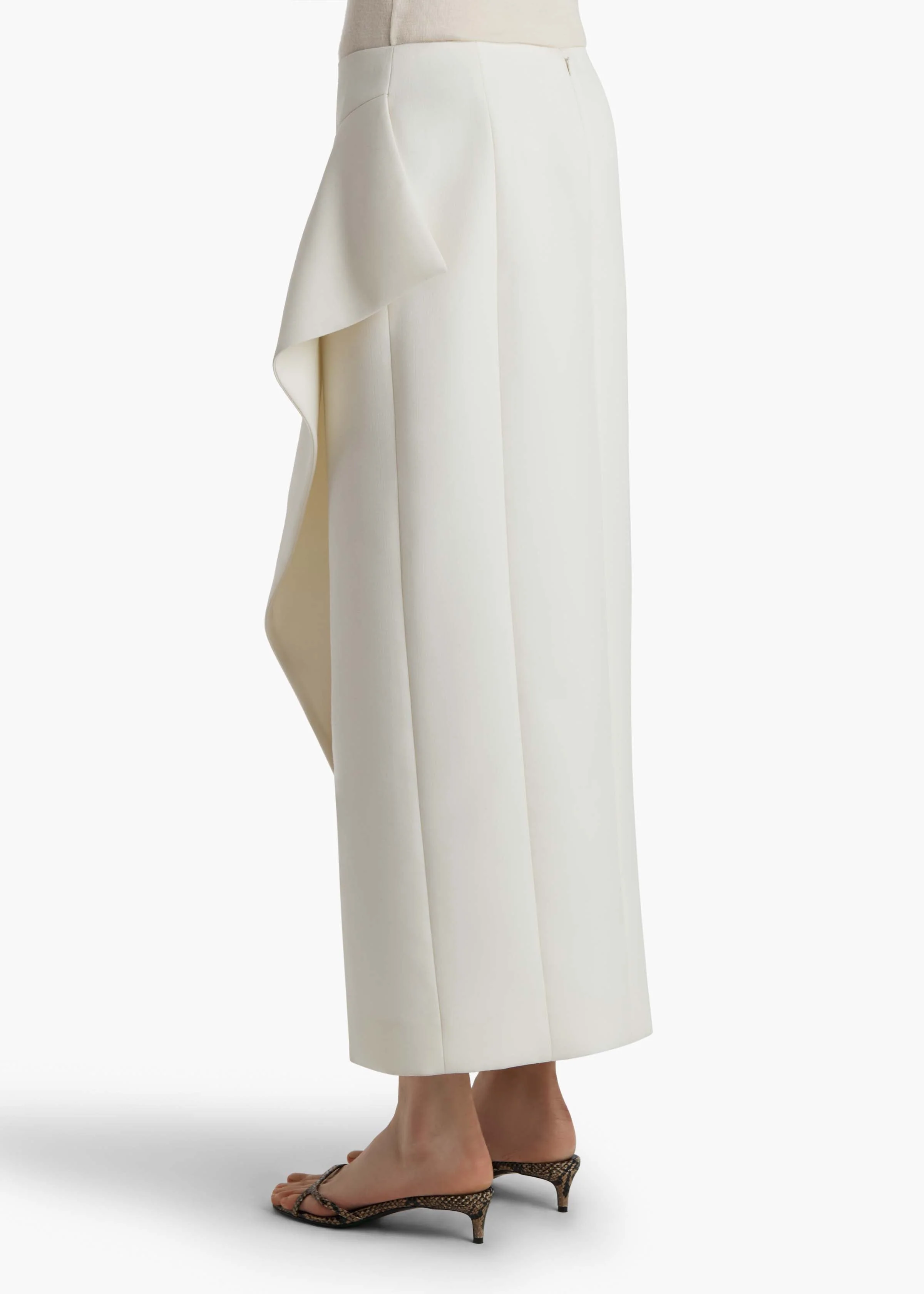 Khaite - Jaia Skirt in Cream - Image 11