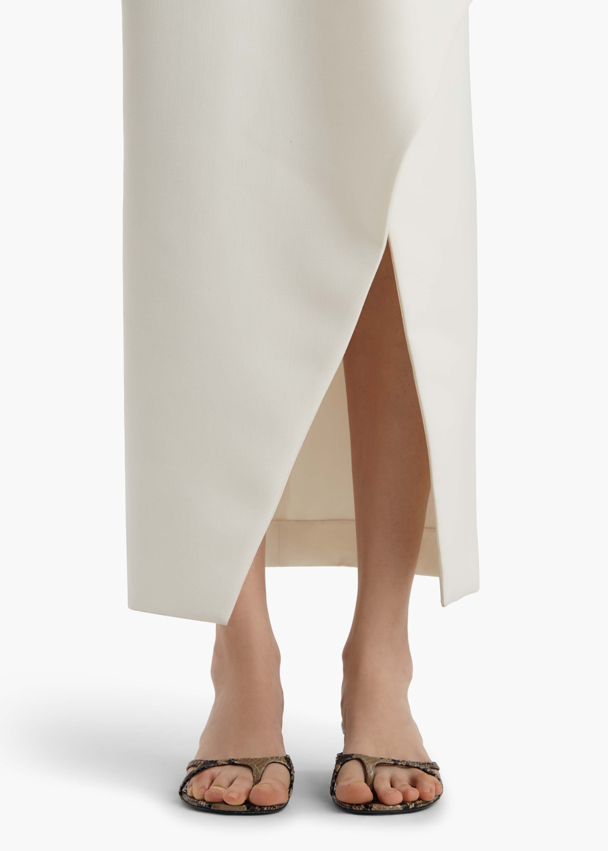 Khaite - Jaia Skirt in Cream - Image 12