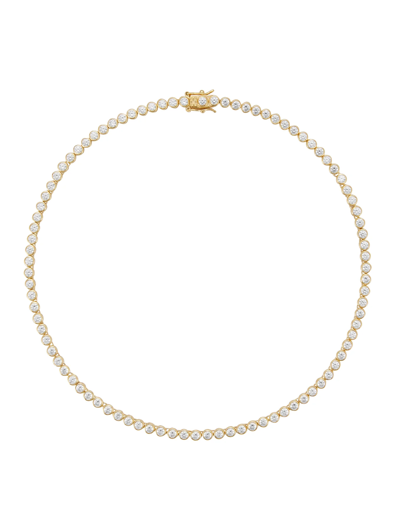 Dorsey - JAMES BEZEL RIVIÈRE NECKLACE IN LAB WHITE SAPPHIRE