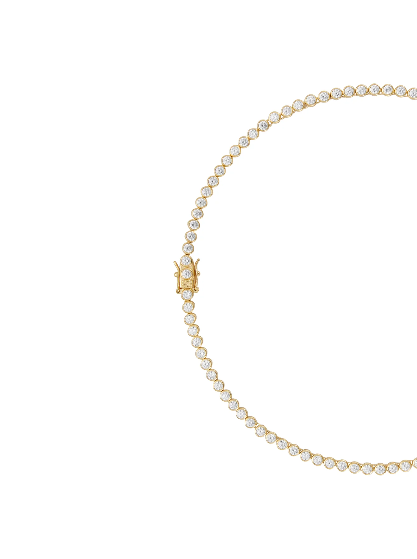 Dorsey - JAMES BEZEL RIVIÈRE NECKLACE IN LAB WHITE SAPPHIRE - Image 2