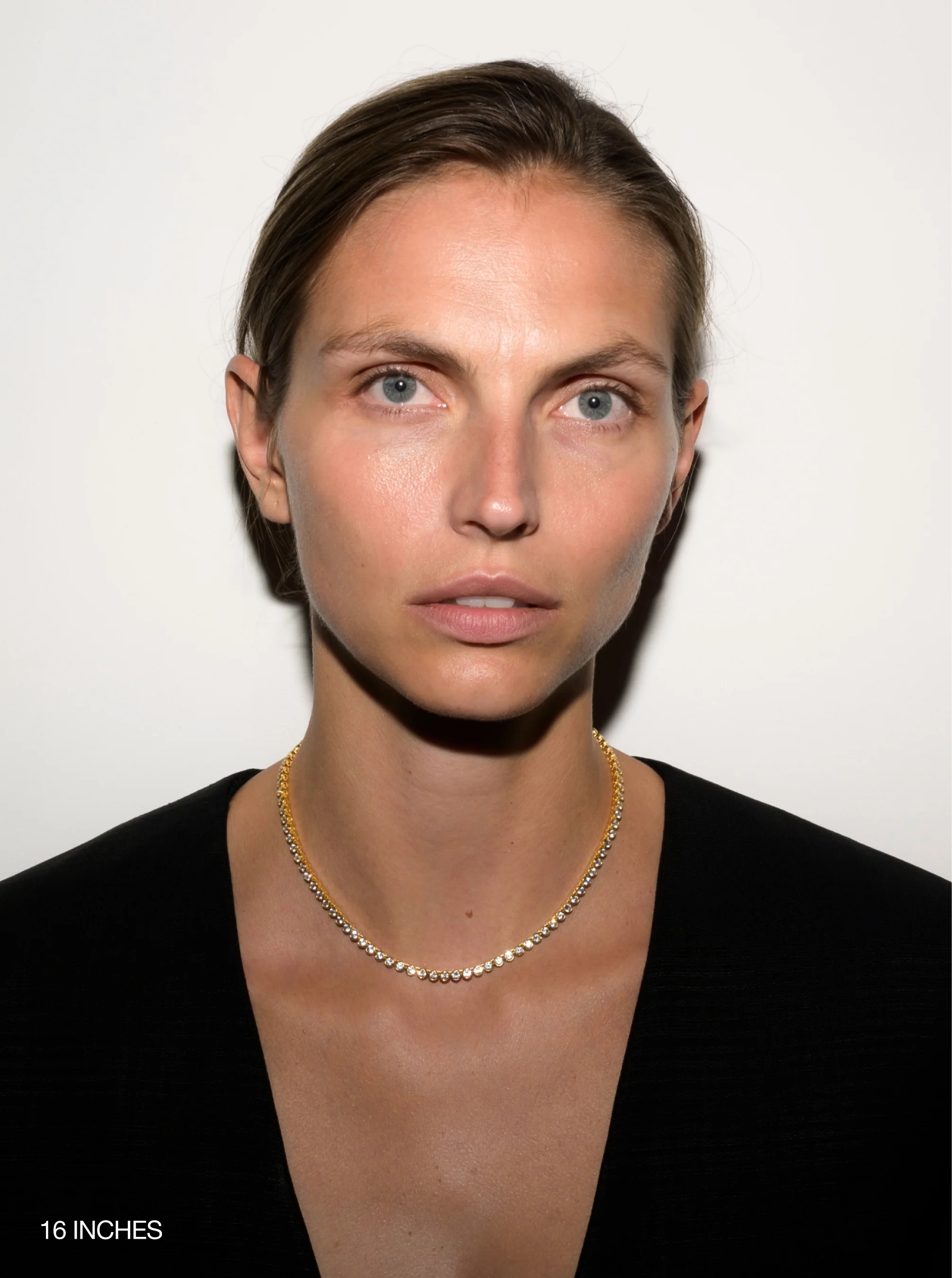 Dorsey - JAMES BEZEL RIVIÈRE NECKLACE IN LAB WHITE SAPPHIRE - Image 3