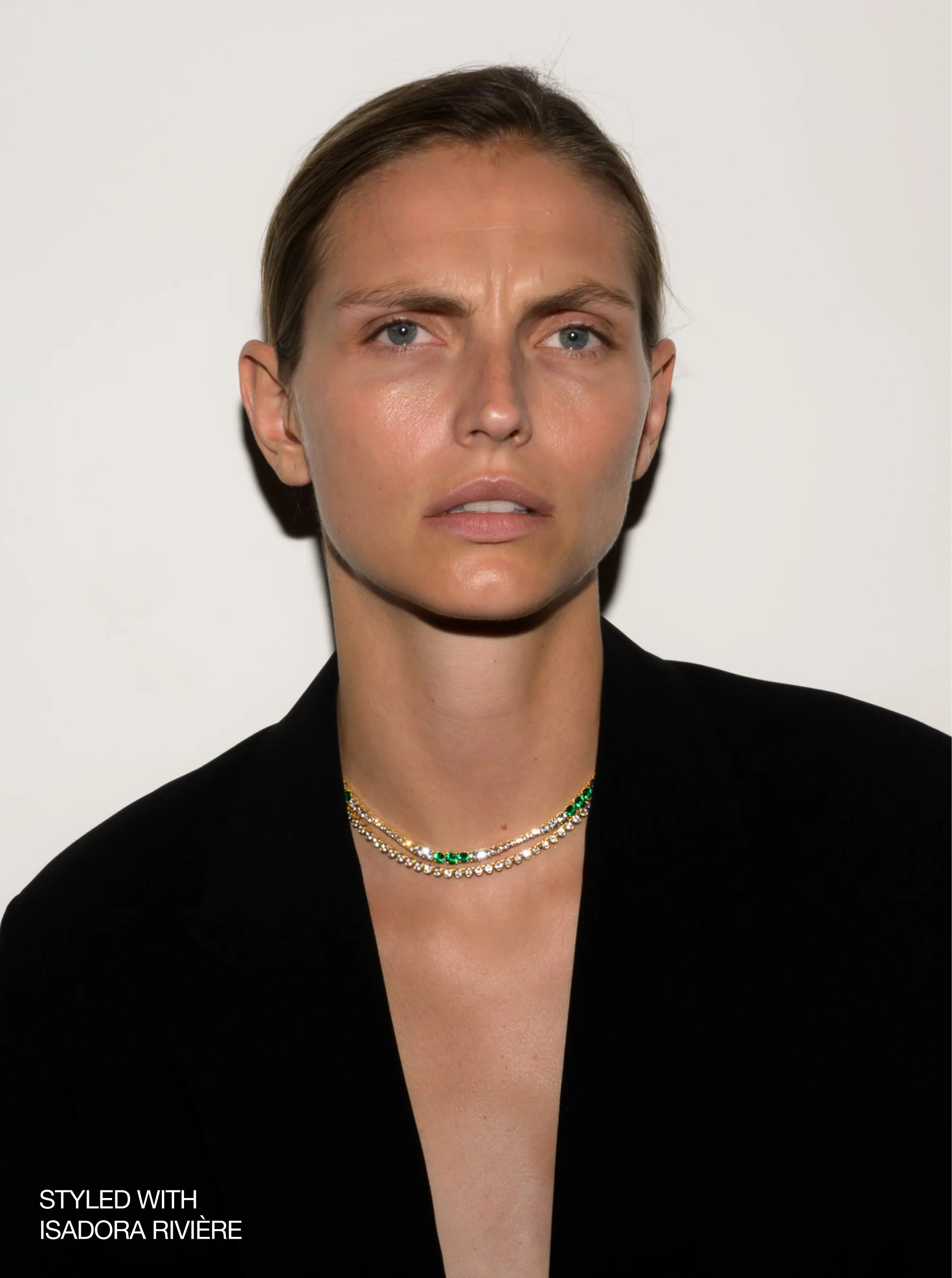 Dorsey - JAMES BEZEL RIVIÈRE NECKLACE IN LAB WHITE SAPPHIRE - Image 5