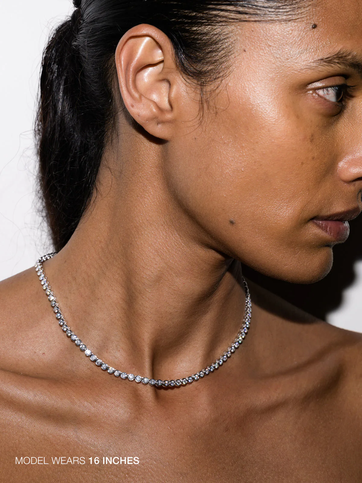 Dorsey - JAMES BEZEL RIVIÈRE NECKLACE IN MOISSANITE - Image 3