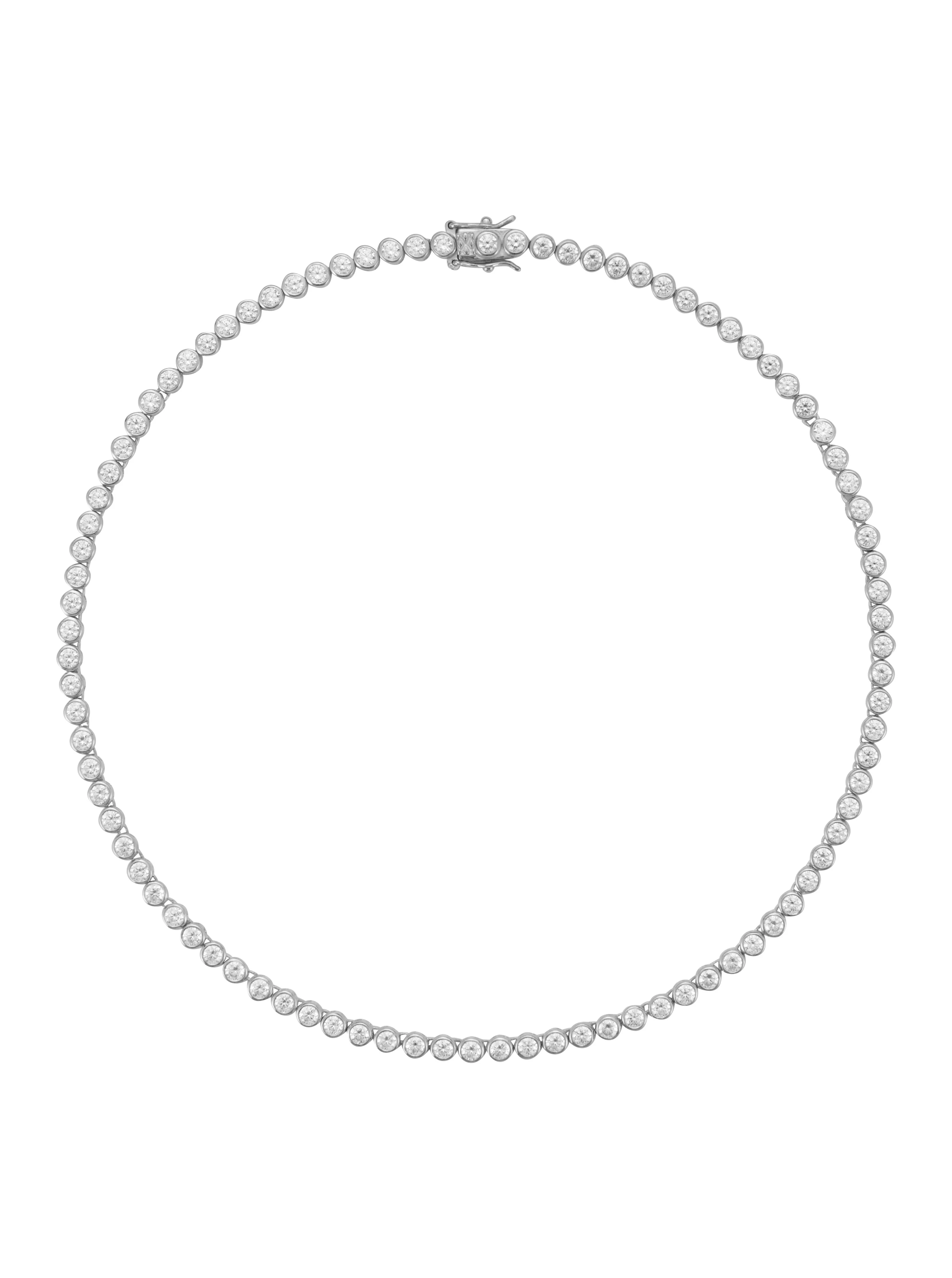 Dorsey - JAMES BEZEL RIVIÈRE NECKLACE IN LAB WHITE SAPPHIRE
